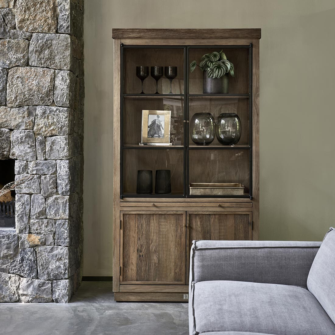 Rivièra Maison Buffetkast 'Clearwater Creek' Eikenhout, 198 x 108cm