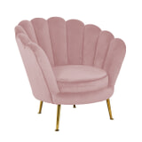 Richmond Fauteuil 'Perla' Velvet, kleur Roze