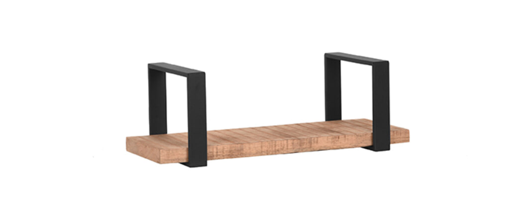 LABEL51 Wandplank 'Slam', Mangohout, 60 x 23 x 20cm LABEL51 Wandplank 'Slam', Mangohout, 60 x 23 x 20cm