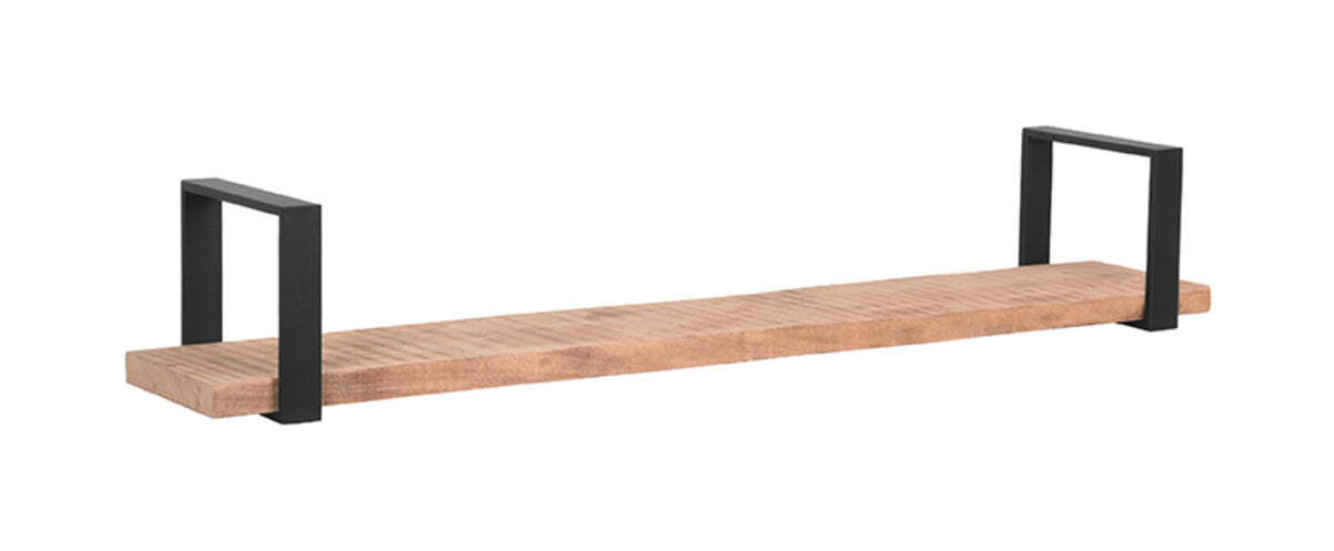 LABEL51 Wandplank 'Slam', Mangohout, 120 x 23 x 20cm LABEL51 Wandplank 'Slam', Mangohout, 120 x 23 x 20cm