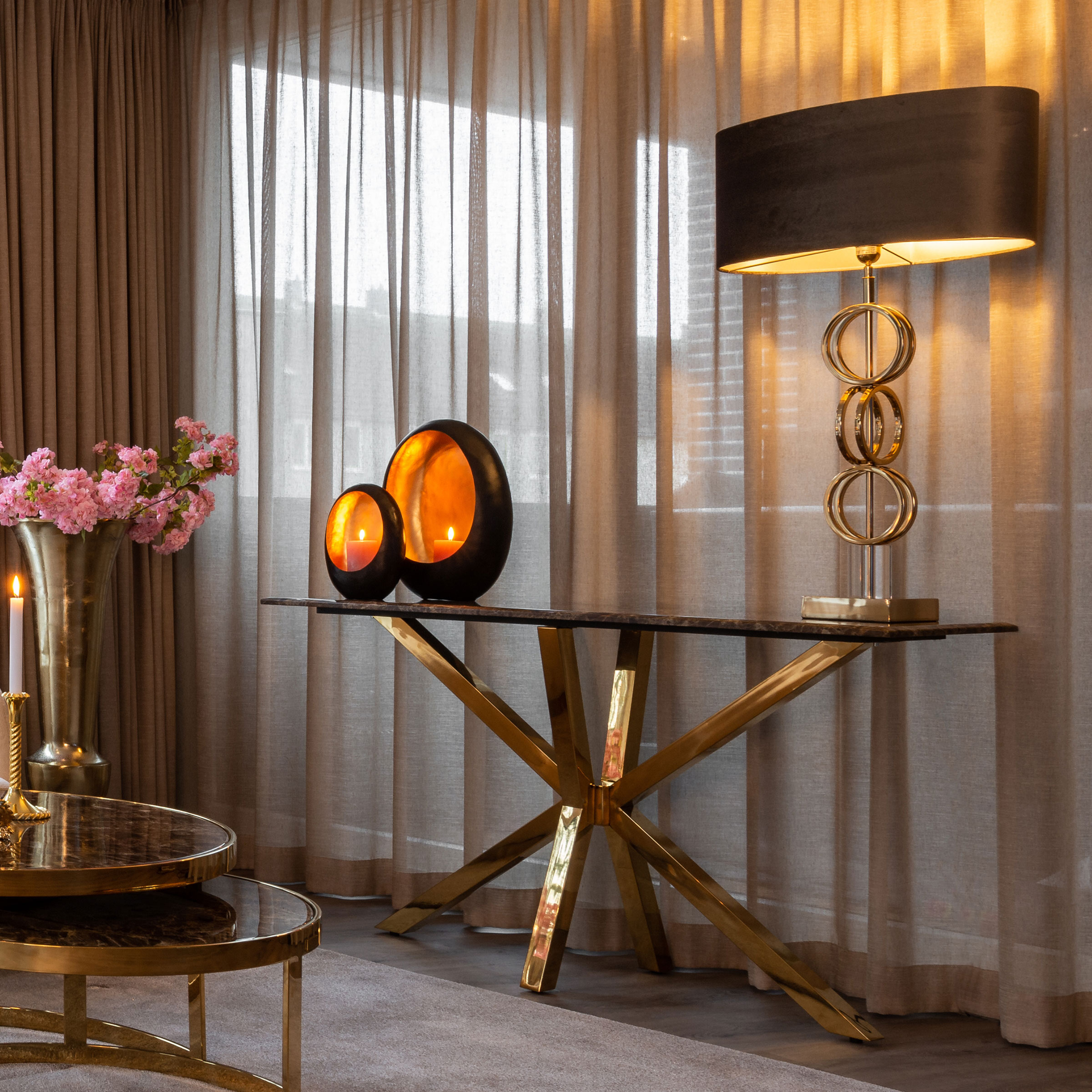 Richmond Sidetable 'Conrad' Faux Marmer, 150cm Richmond Sidetable 'Conrad' Faux Marmer, 150cm