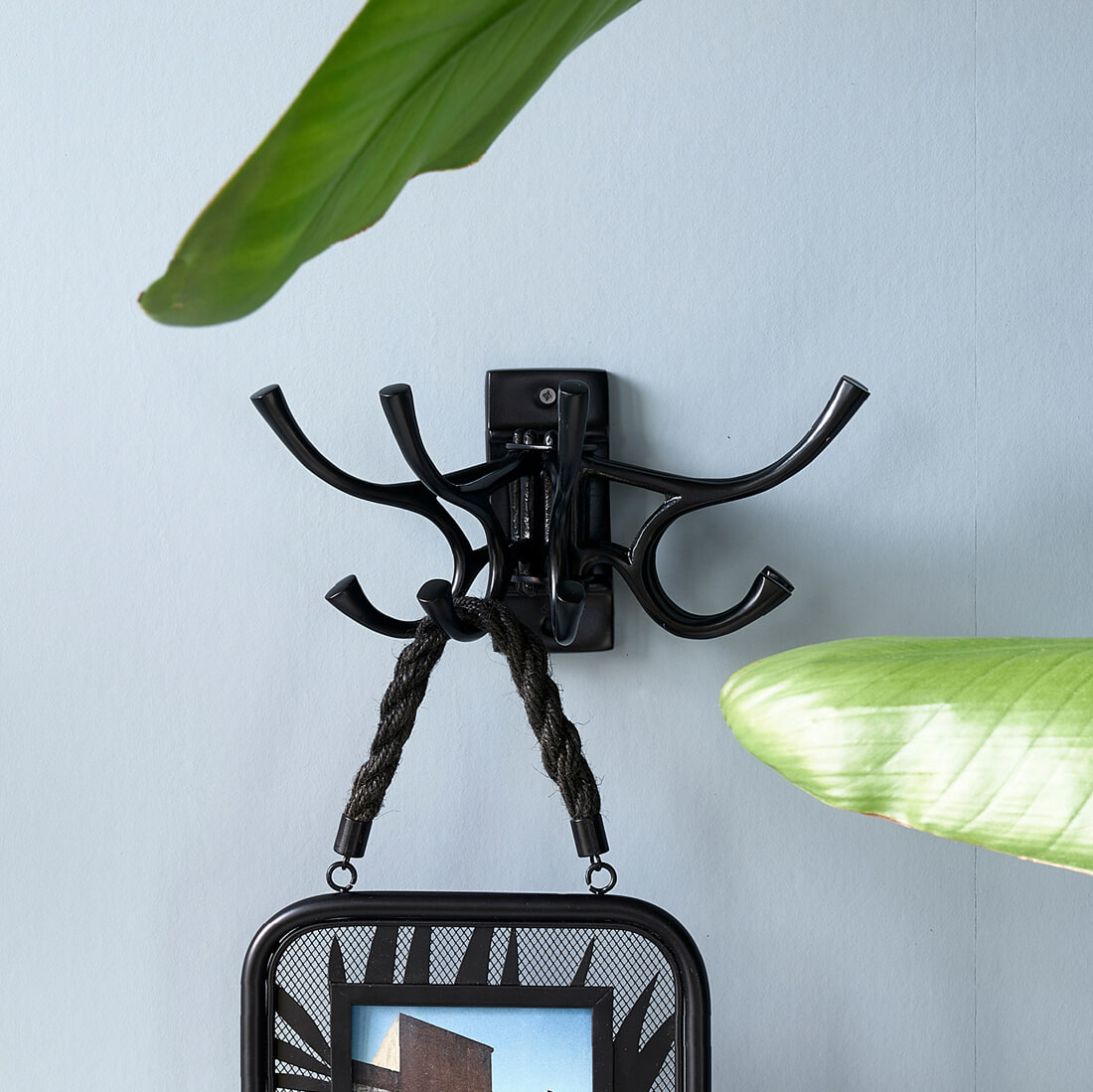 Rivièra Maison Kapstok 'Five Hook' kleur Zwart