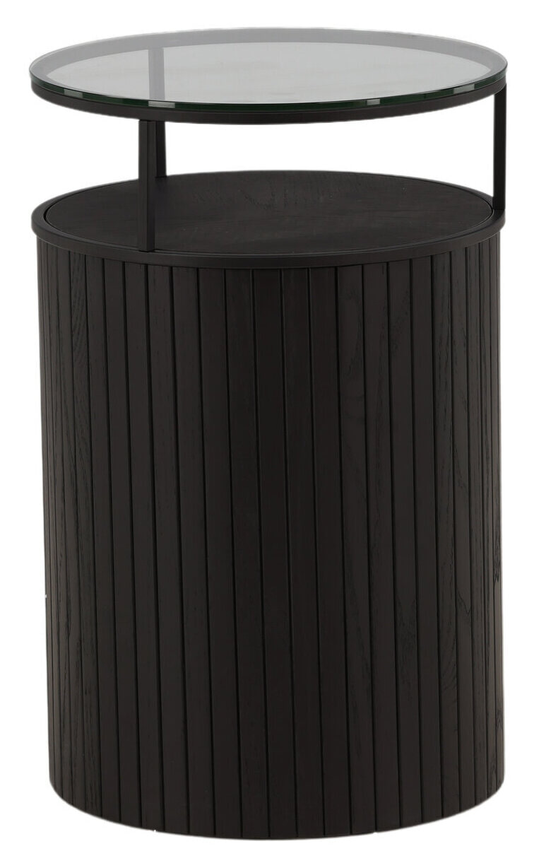 Nohr Ronde Bijzettafel 'Jilliam' Glas, 37cm