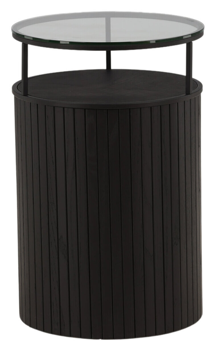 Nohr Ronde Bijzettafel 'Jilliam' Glas, 37cm