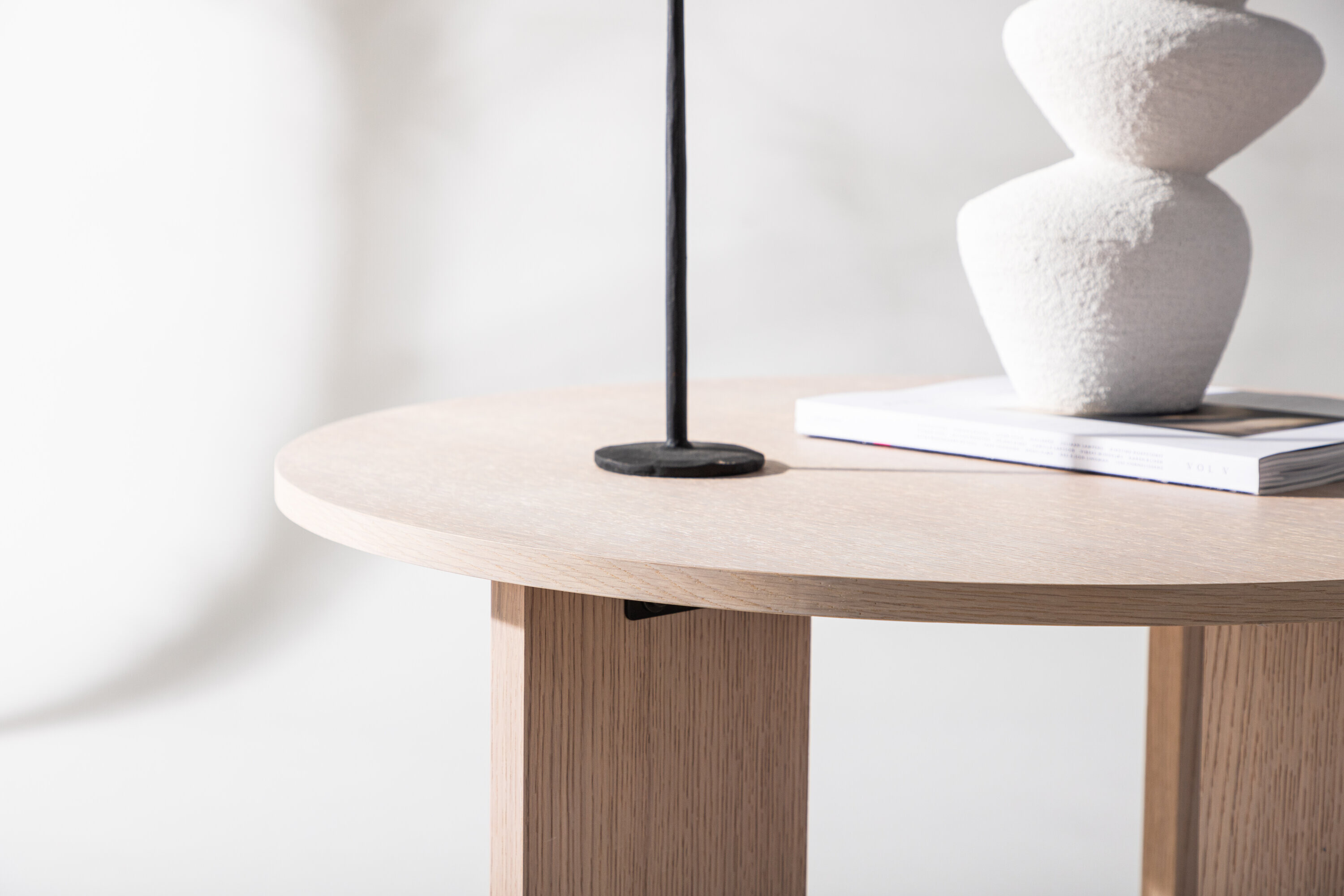 Nohr Ronde Salontafel 'Gayla' 80cm, kleur Whitewash