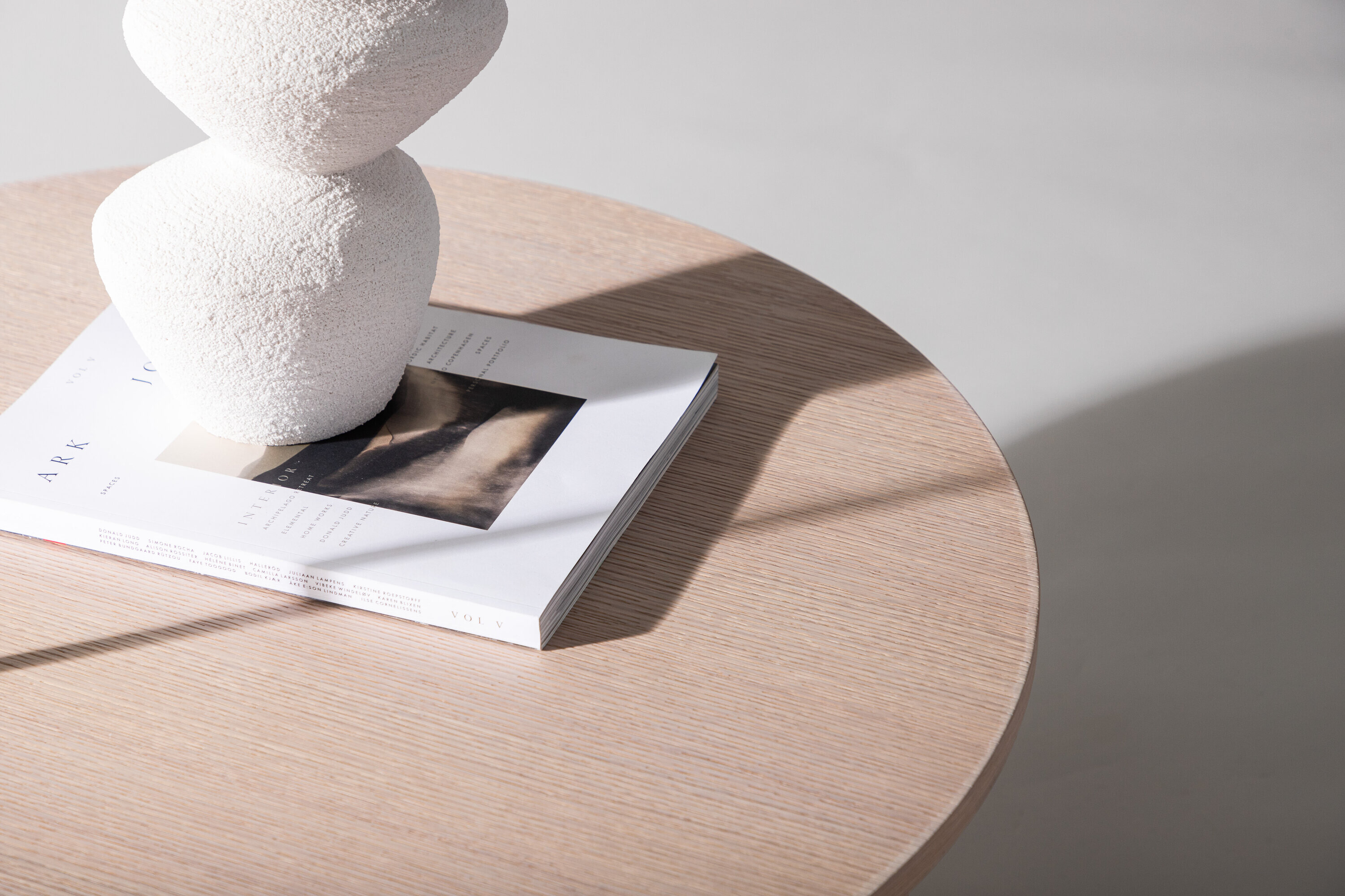 Nohr Ronde Salontafel 'Gayla' 80cm, kleur Whitewash