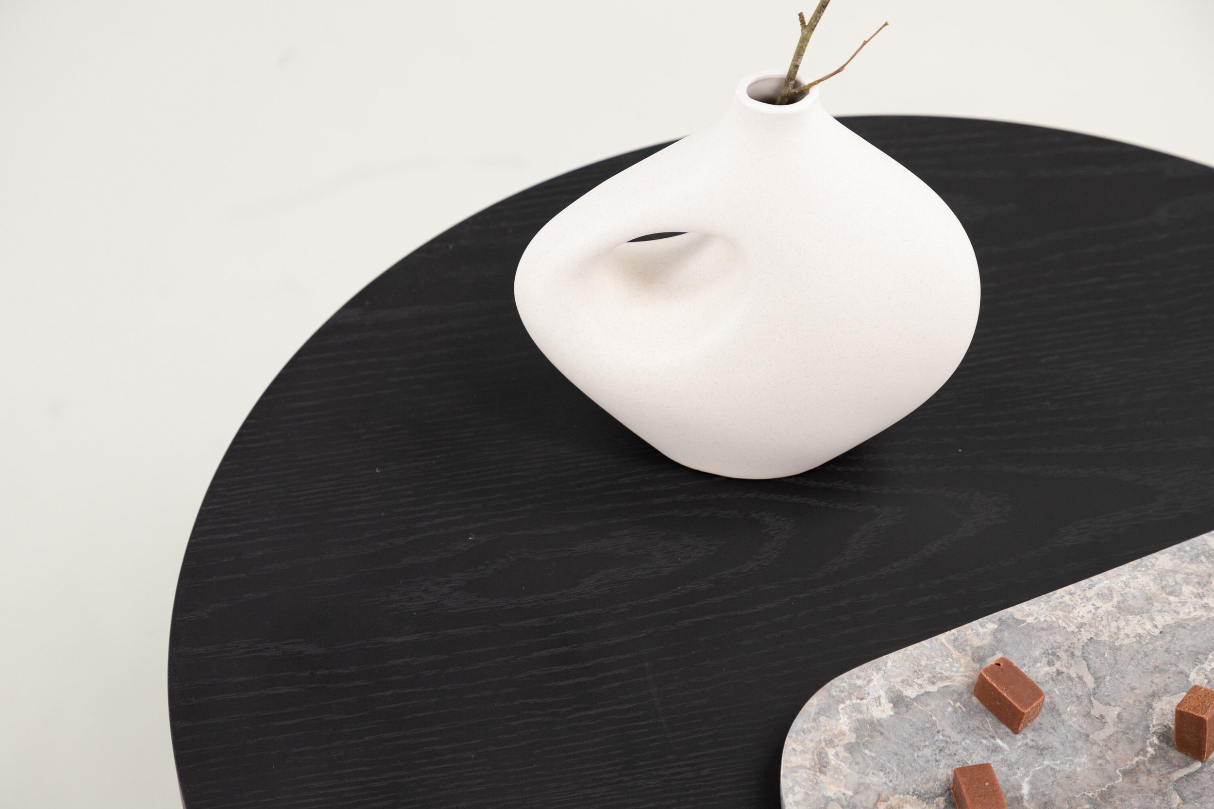 Nohr Ronde Salontafel 'Tammera' 85cm, kleur Zwart