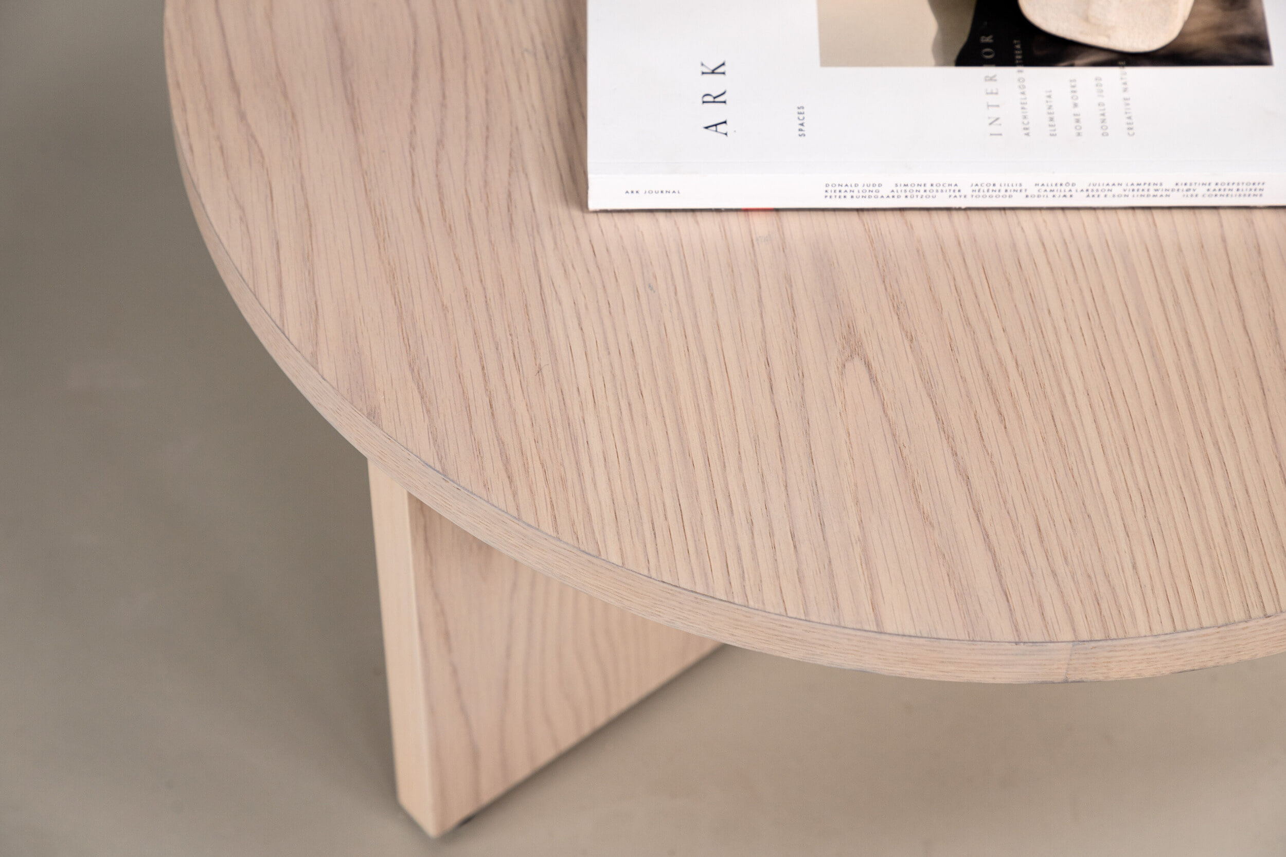 Nohr Ronde Salontafel 'Tammera' 85cm, kleur Whitewash