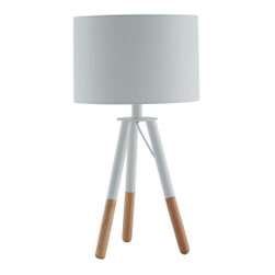 Artistiq Tafellamp 'Gerard', 55cm, kleur Wit 