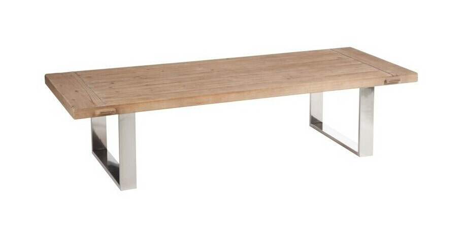 J-Line Salontafel 'Jan-Baptist' kleur Naturel / Zilver J-Line Salontafel 'Jan-Baptist' kleur Naturel / Zilver