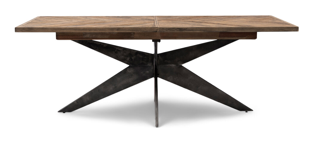 Rivièra Maison Uitschuifbare Eettafel 'Falcon Crest' Eikenhout, 220 - 320 x 100cm