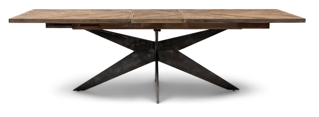 Rivièra Maison Uitschuifbare Eettafel 'Falcon Crest' Eikenhout, 220 - 320 x 100cm