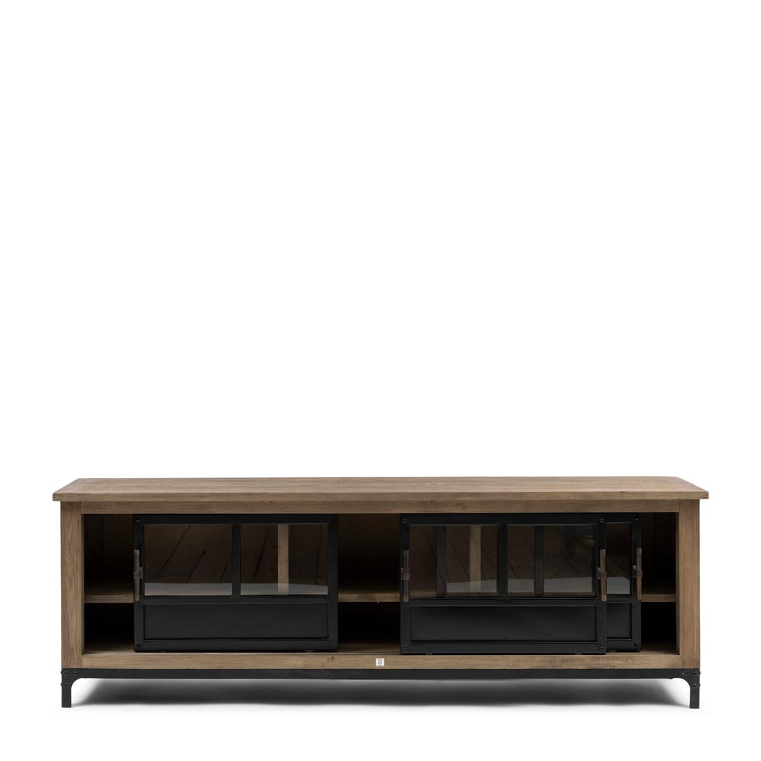 Rivièra Maison TV-meubel 'The Hoxton' Essenhout en Glas, 190cm