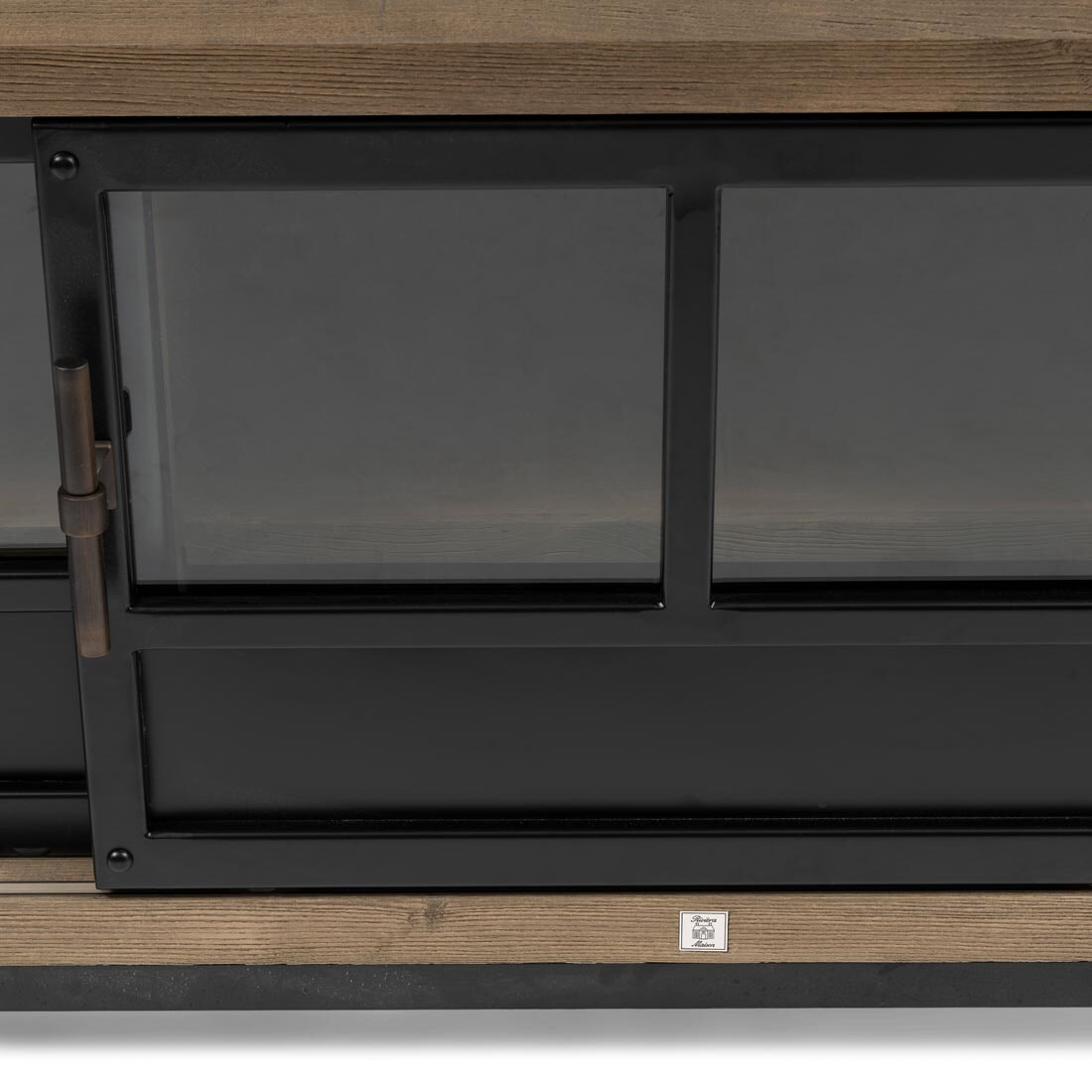 Rivièra Maison TV-meubel 'The Hoxton' Essenhout en Glas, 190cm