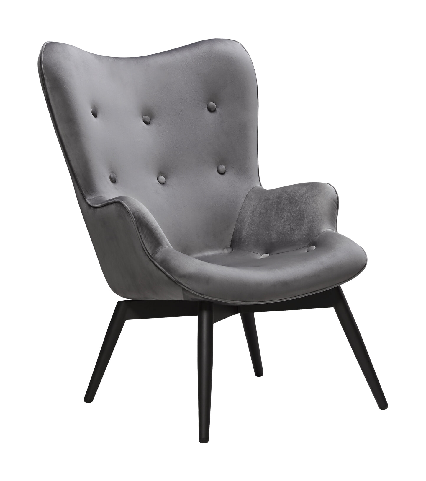 Artistiq Fauteuil 'Anderson', Velvet, kleur Grijs