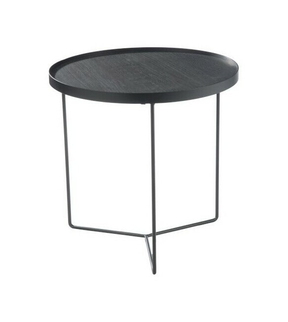 J-Line Ronde Bijzettafel 'Gerry' Small, kleur Zwart, Ø50,5cm J-Line Ronde Bijzettafel 'Gerry' Small, kleur Zwart, Ø50,5cm
