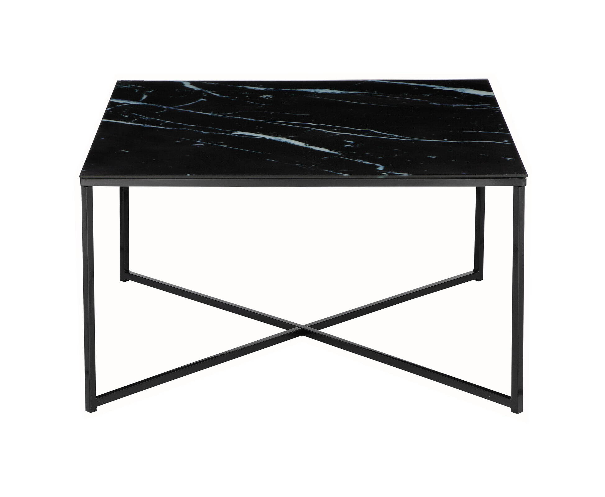 Artistiq Salontafel 'Chloè', 80cm, Marmerlook, kleur Zwart Artistiq Salontafel 'Chloè', 80cm, Marmerlook, kleur Zwart