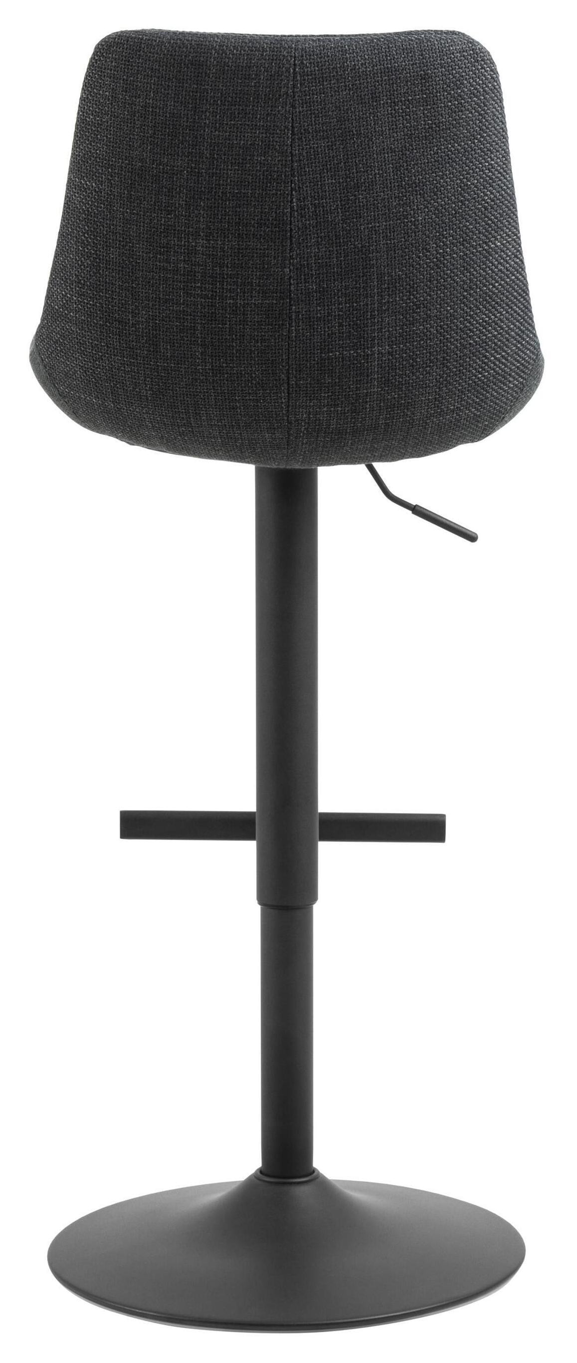 Bendt Draaibare Barkruk 'Labarron' kleur Donkergrijs (zithoogte 65-86cm)