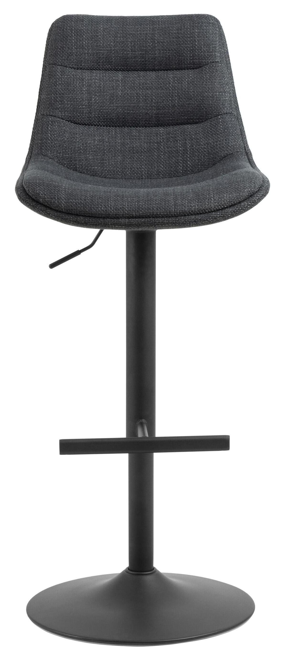 Bendt Draaibare Barkruk 'Labarron' kleur Donkergrijs (zithoogte 65-86cm)