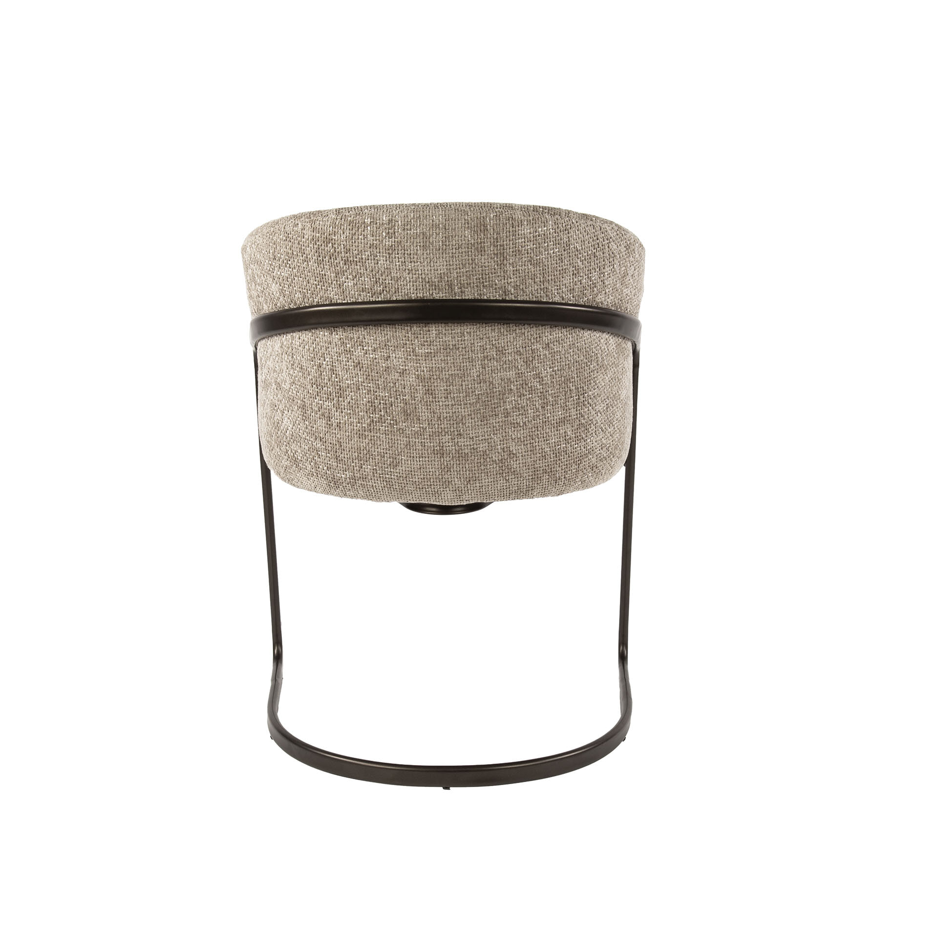 LifestyleFurn Eetkamerstoel 'Lannie' Geweven stof, kleur Zand