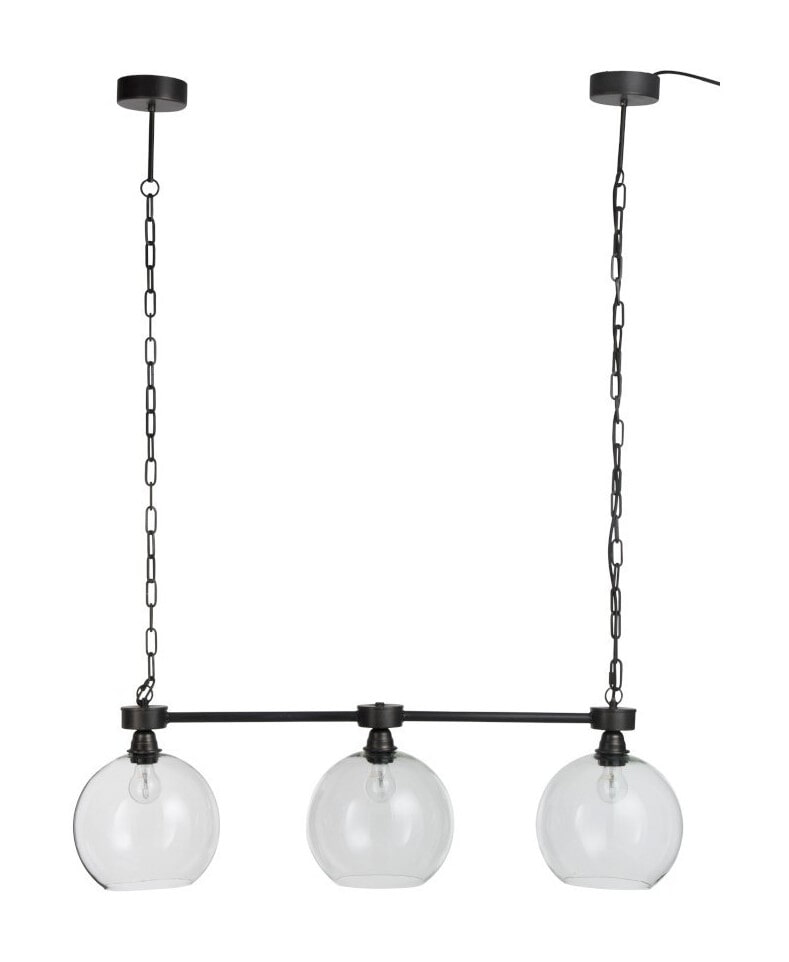 J-Line Hanglamp 'Evariste' 3-Lamps, kleur Zwart