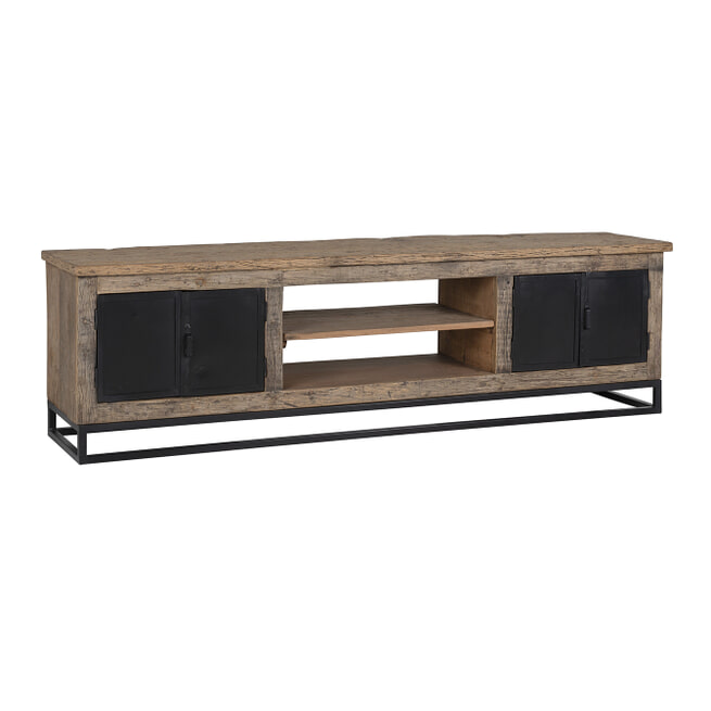 Richmond TV-meubel 'Raffles' Staal en gerecyceld hout, 180cm