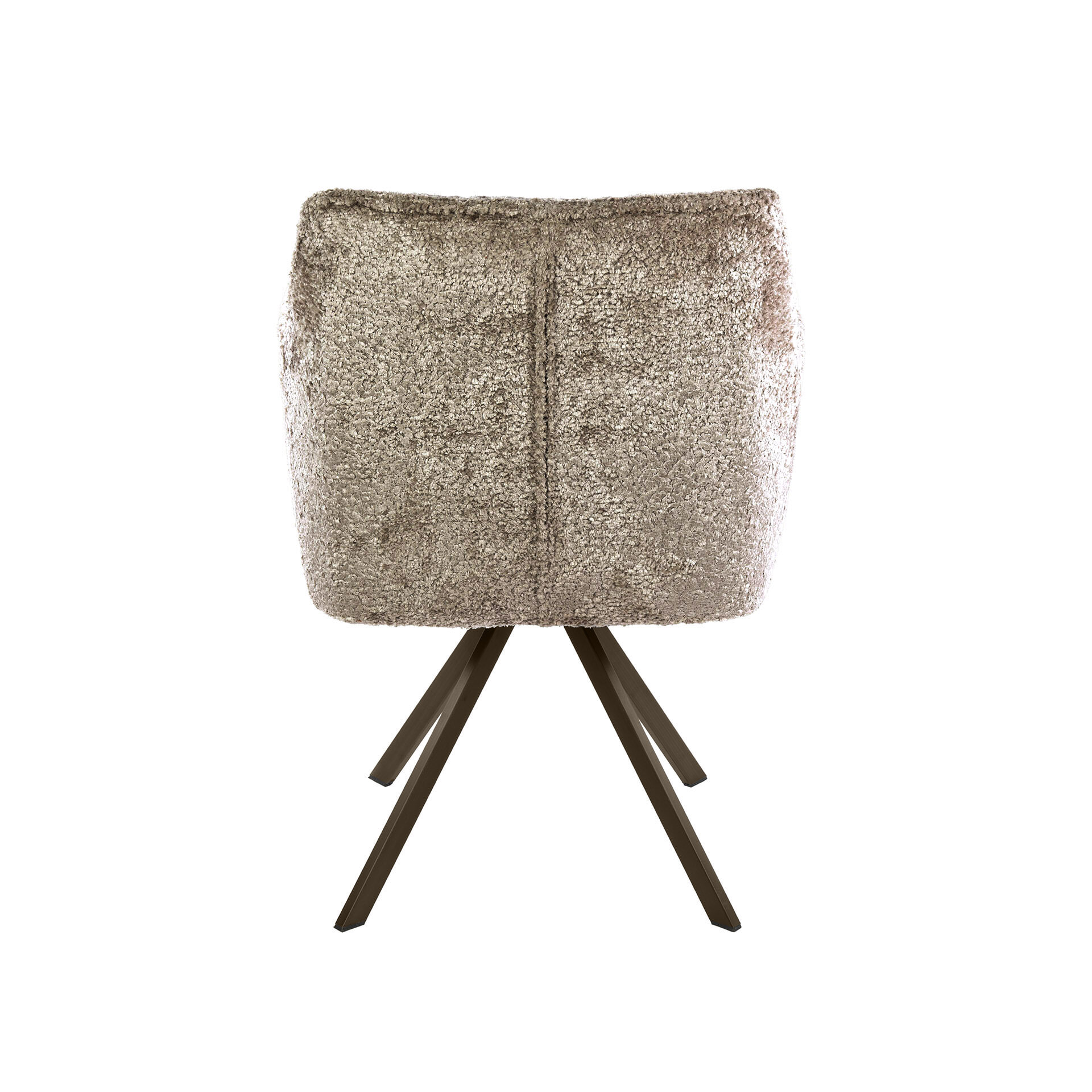 LifestyleFurn Draaibare Eetkamerstoel 'Thandie' Alura stof, kleur Zand/Bruin