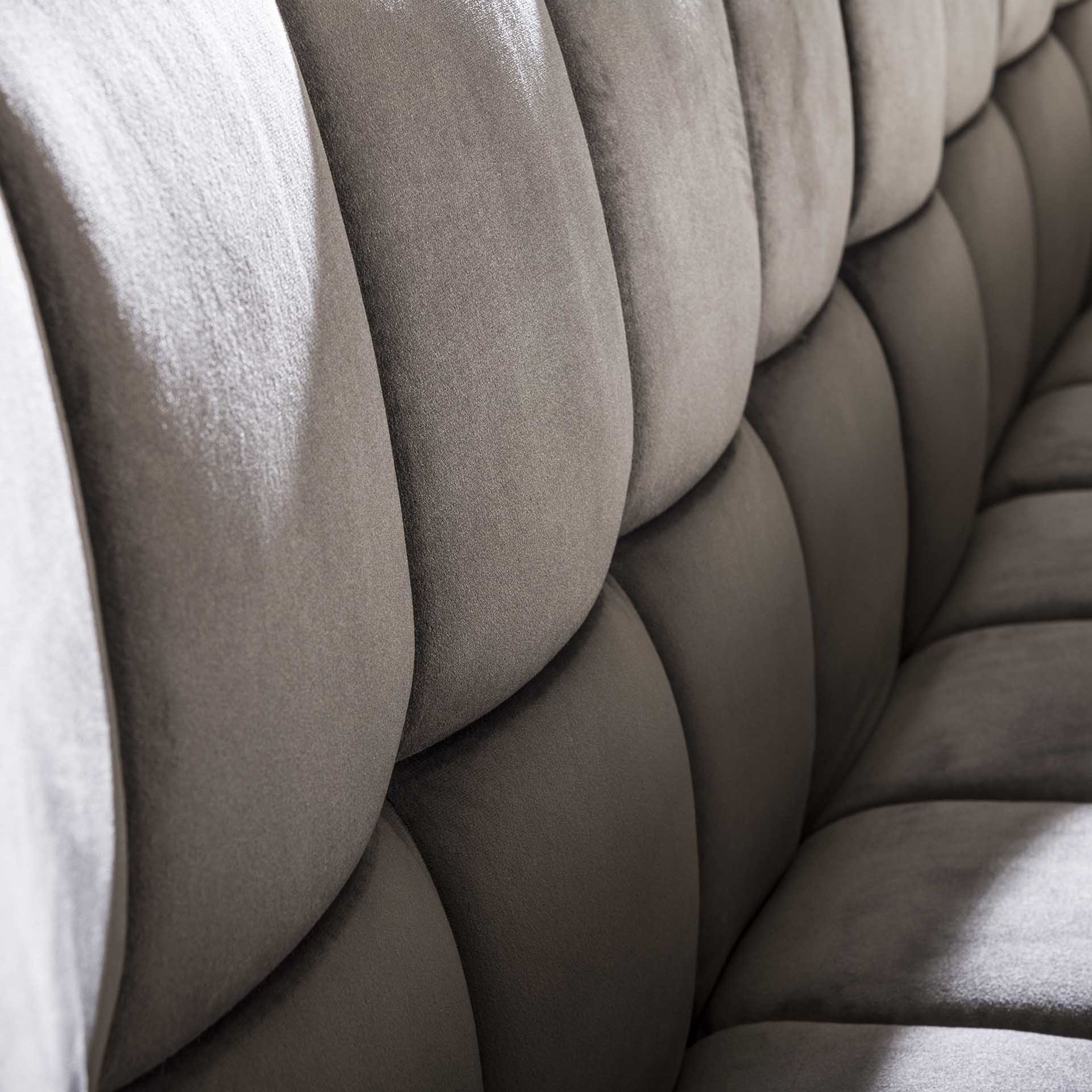 LifestyleFurn Eetkamerbank 'Thandie' Velvet, 180cm, kleur Antraciet