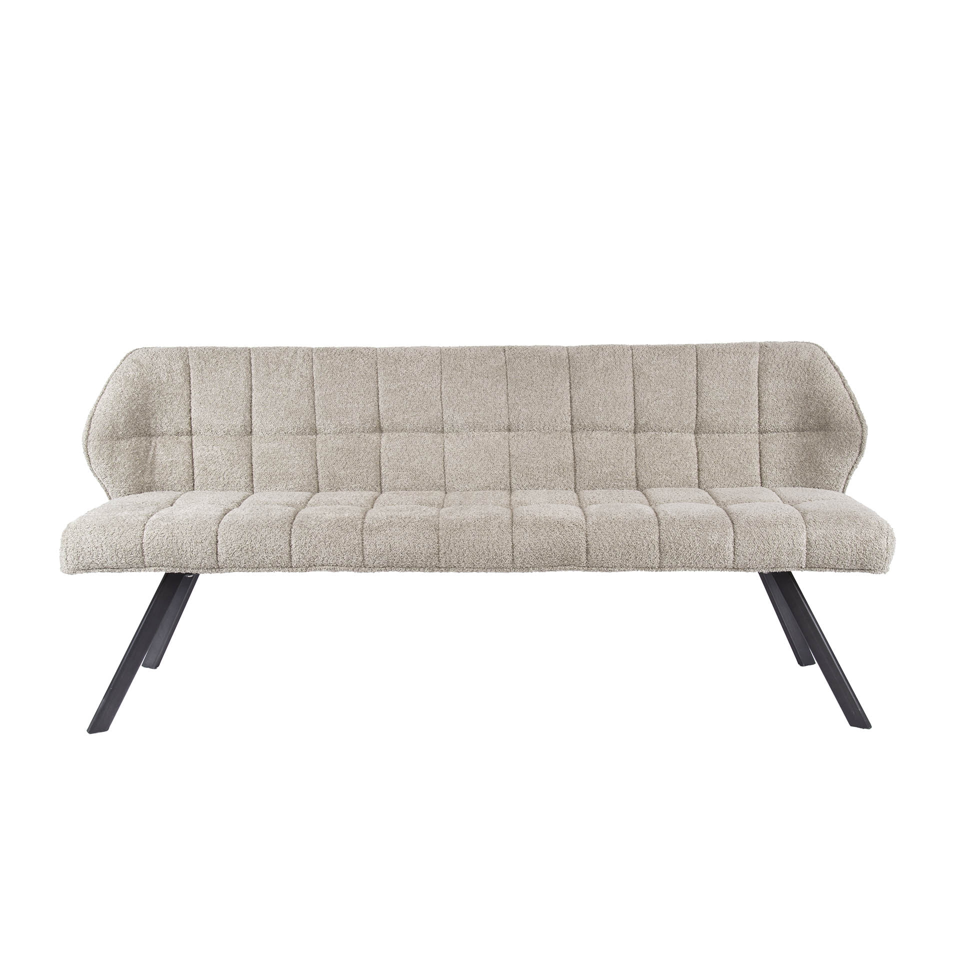 LifestyleFurn Eetkamerbank 'Thandie' Bouclé, 180cm, kleur Zand