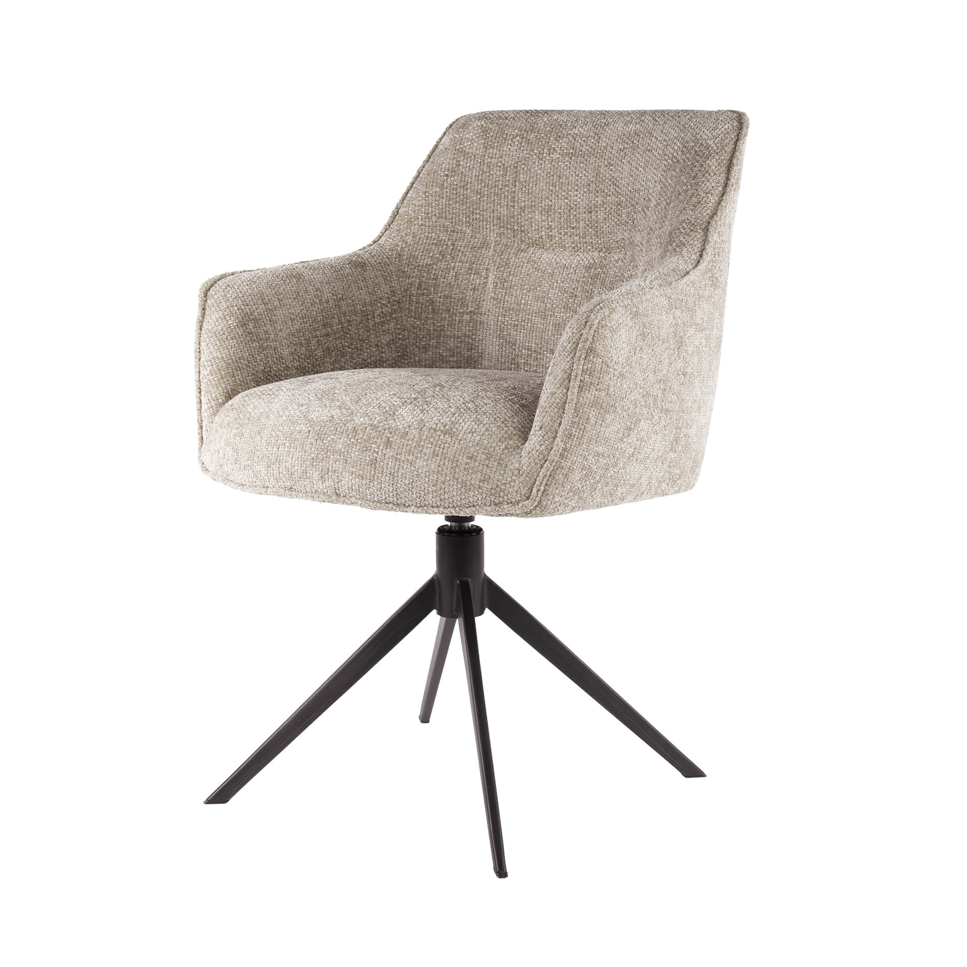 LifestyleFurn Draaibare Eetkamerstoel 'Lavonne' Hoven, kleur Zand