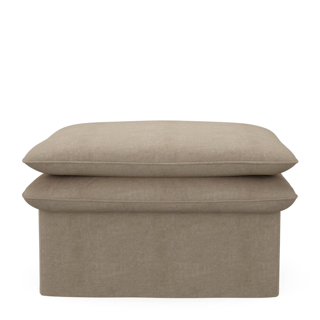 Rivièra Maison Hocker 'Continental' 105 x 90cm, Washed Cotton, kleur Natural