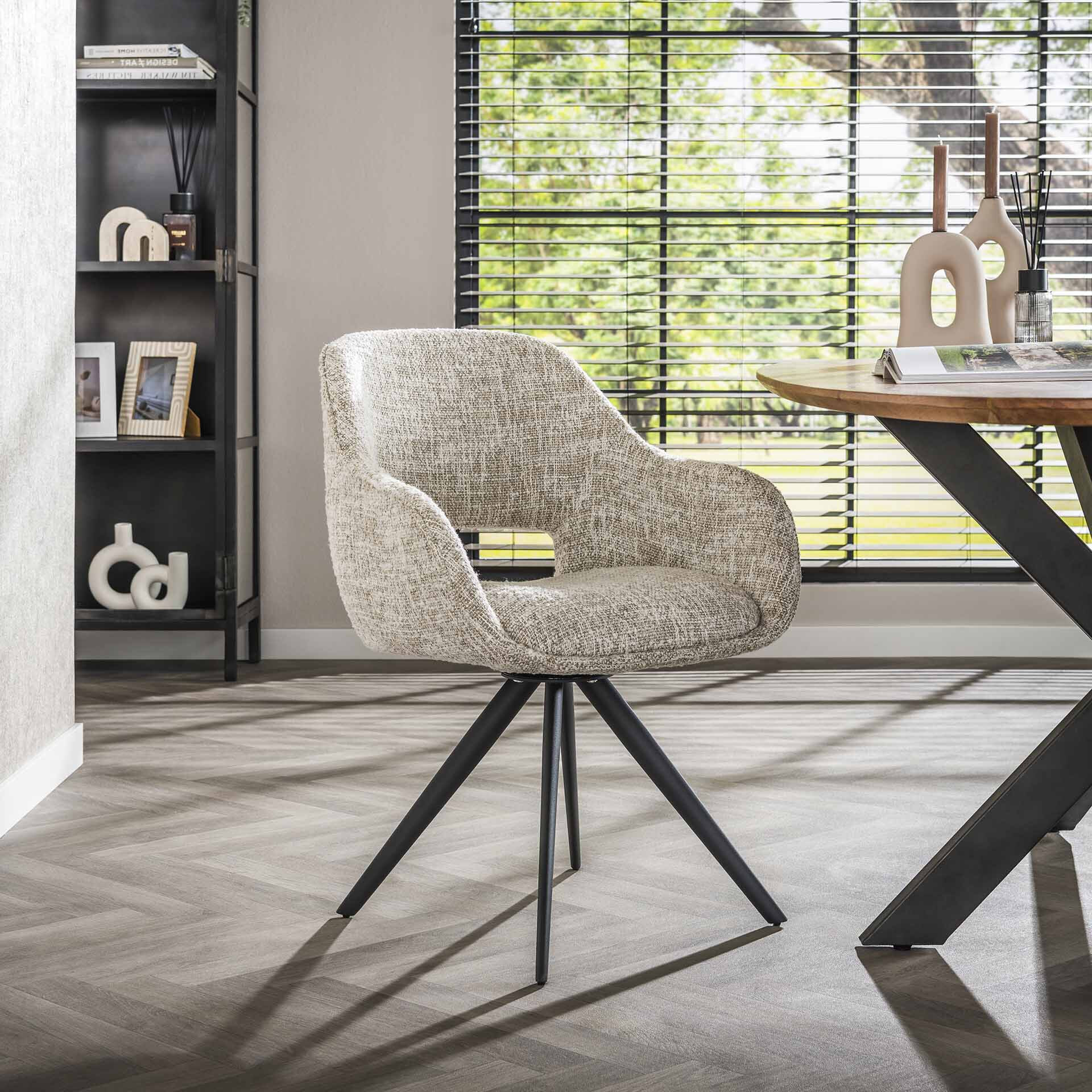 LifestyleFurn Draaibare Eetkamerstoel 'Deonte' 