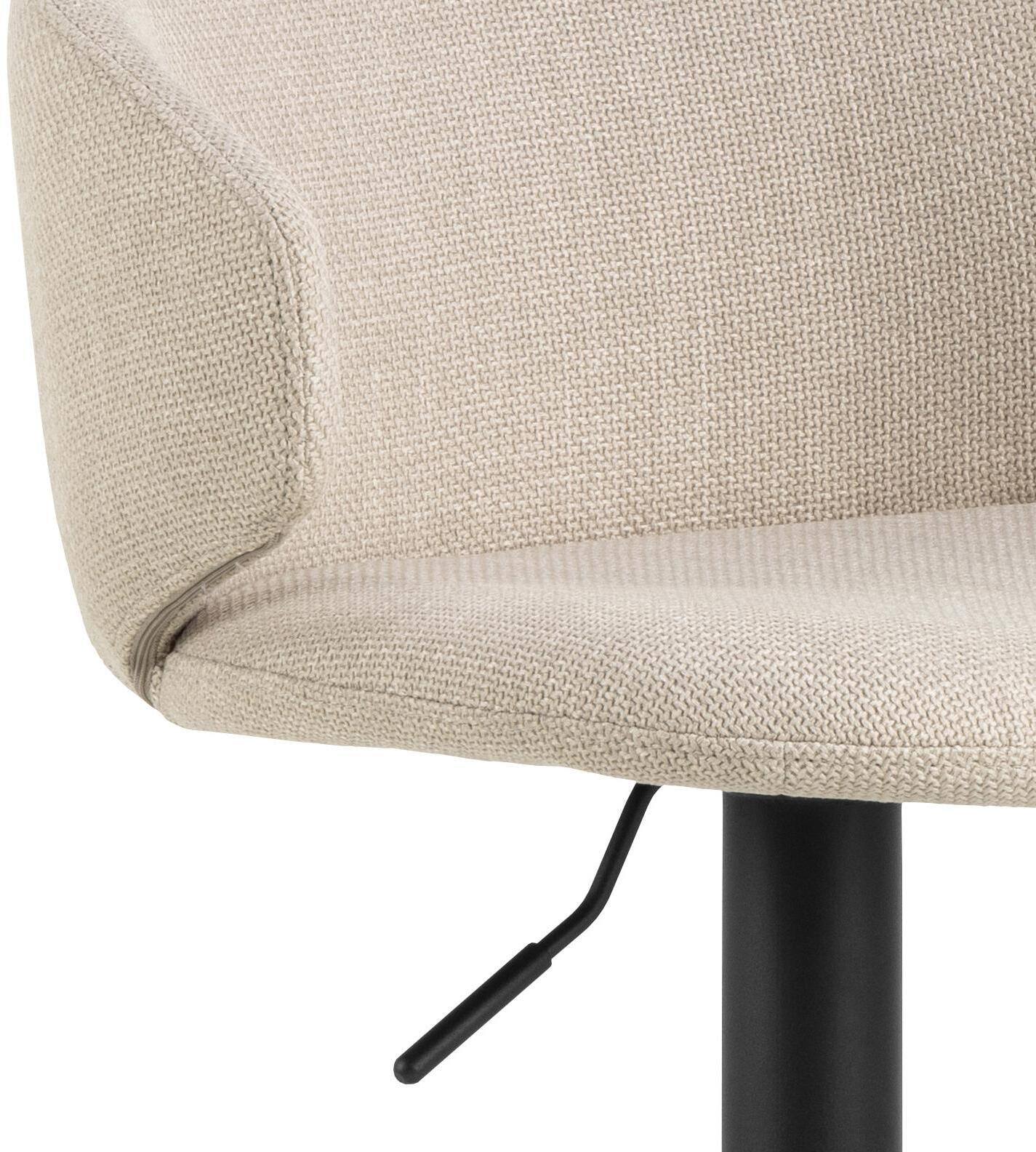 Bendt Verstelbare Barkruk 'Larue' kleur Beige (zithoogte 61-82cm)