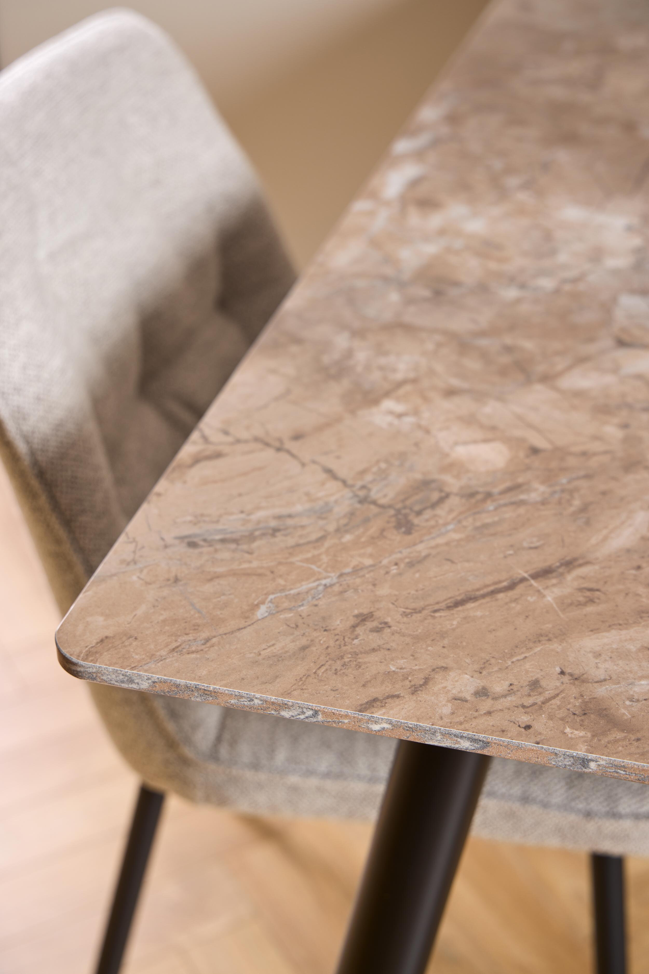 Bendt Eettafel 'Ib' Keramiek, 140 x 80cm, kleur Bruin