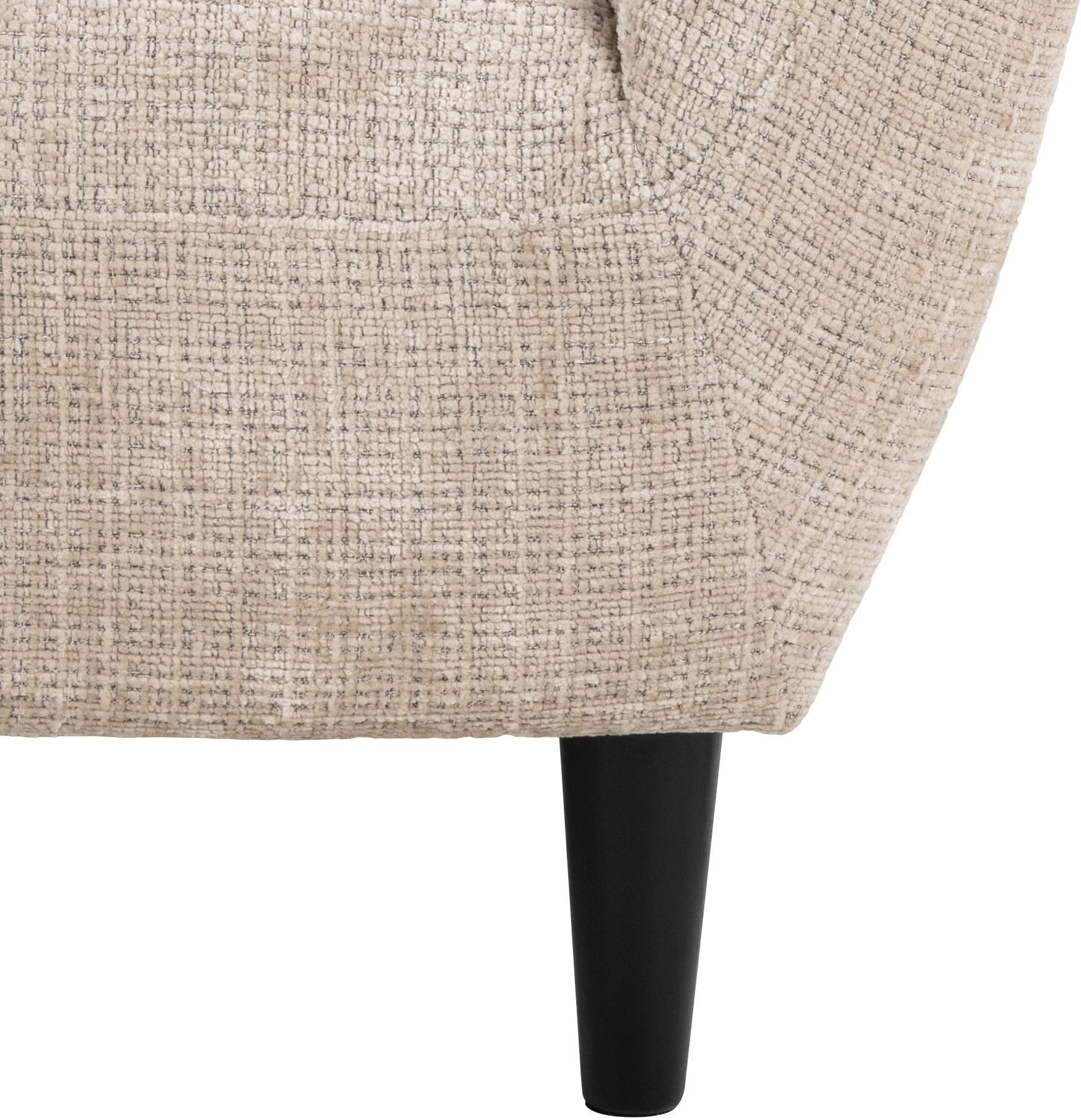 Bendt Fauteuil 'Loes' Chenille, kleur Beige