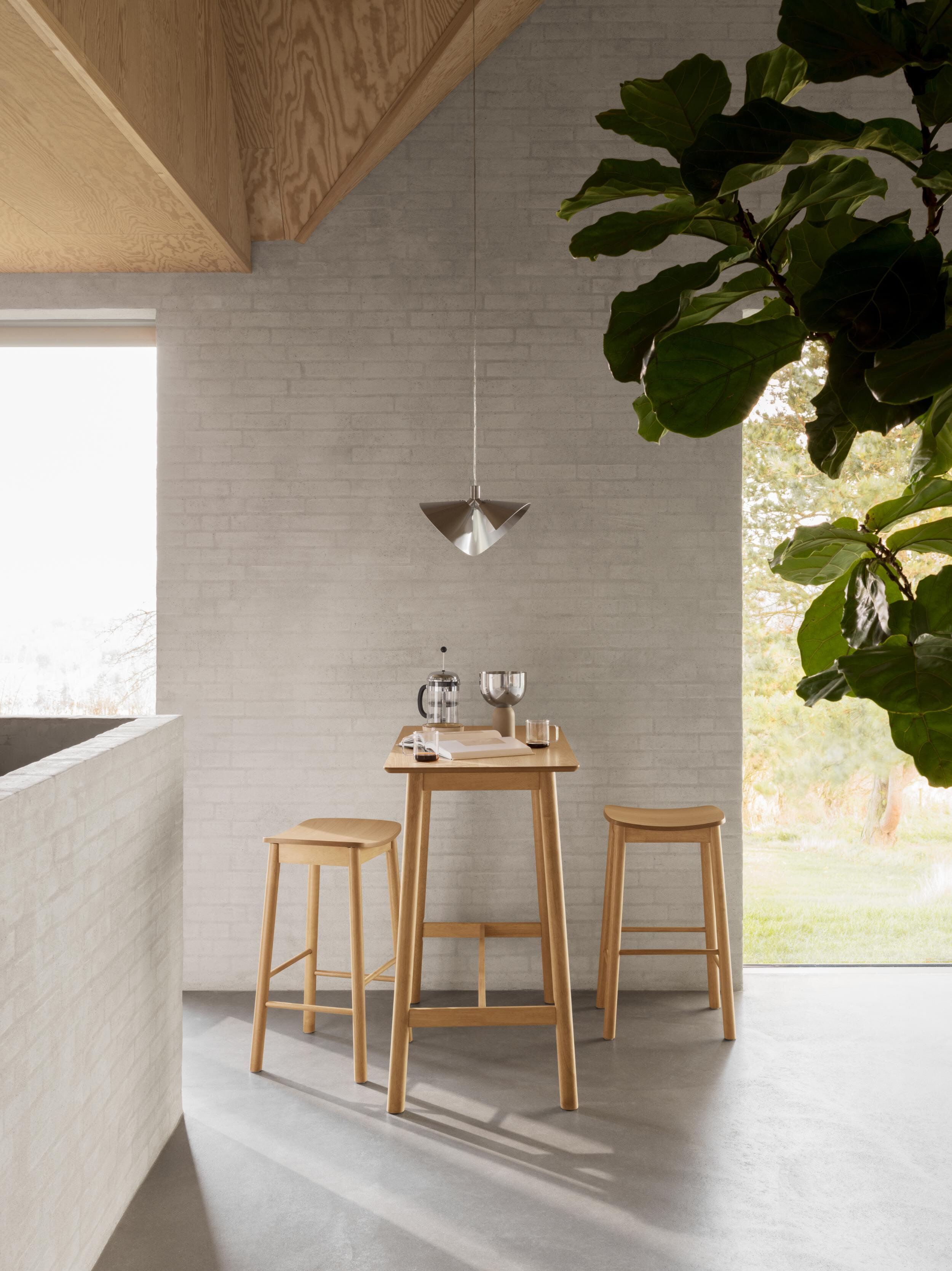 Bendt Barkruk 'Vernard' Eiken (zithoogte 74cm)