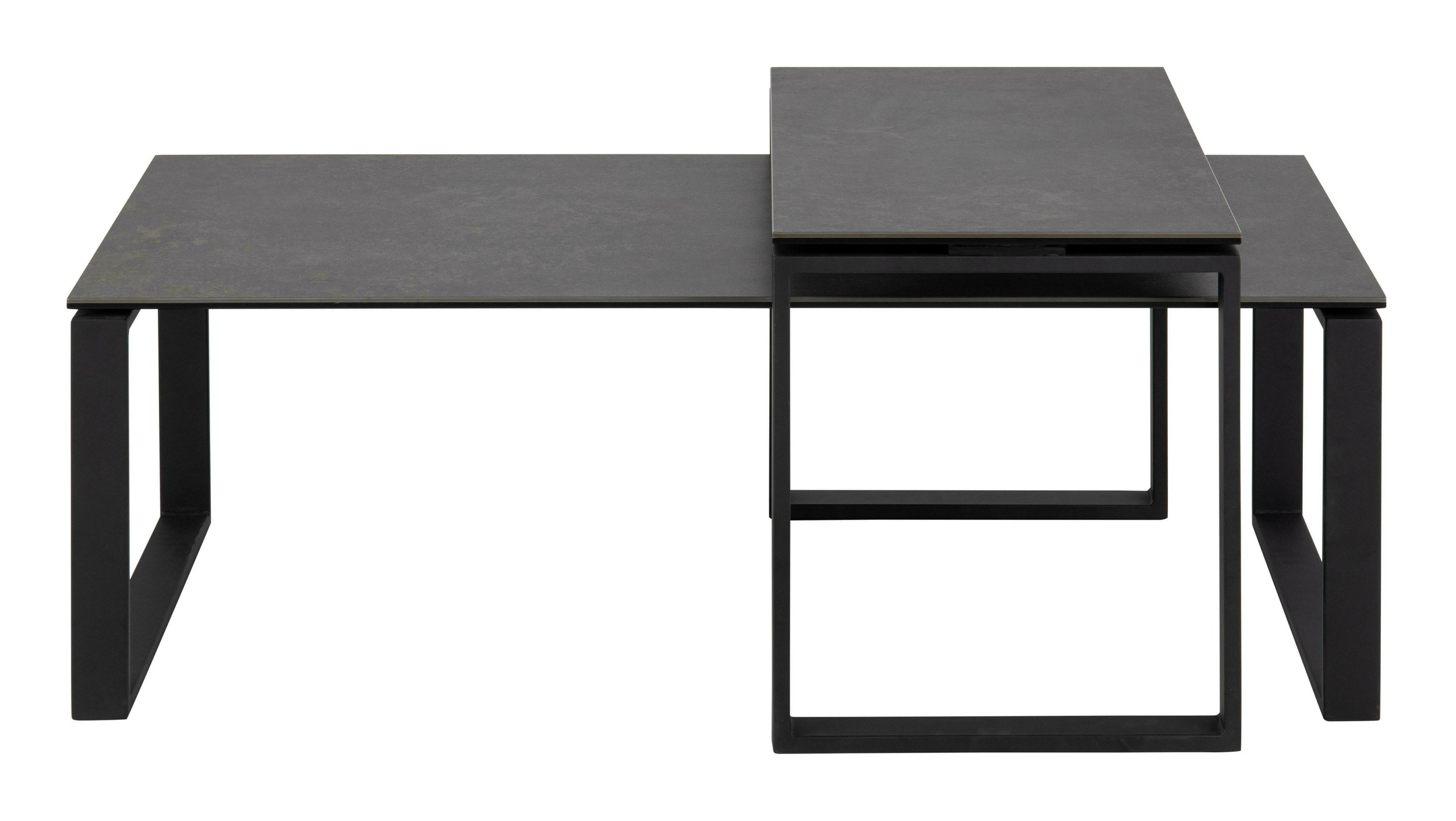 Sohome Salontafel 'Parker' Set van 2 stuks, Keramiek, kleur Zwart