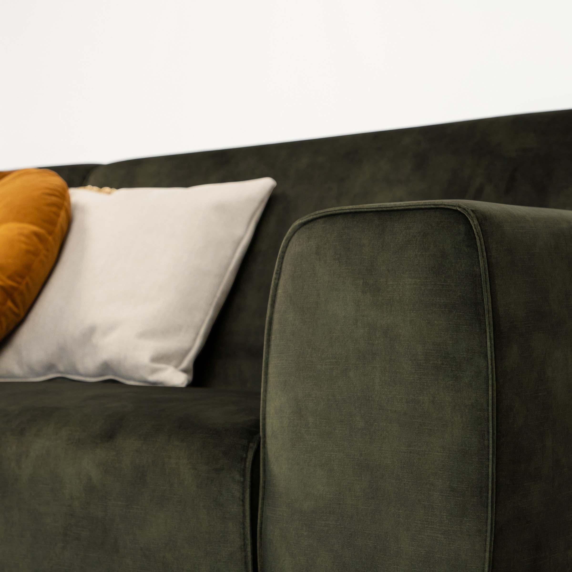Sohome 4-zits Bank 'Jill' Velvet, kleur groen