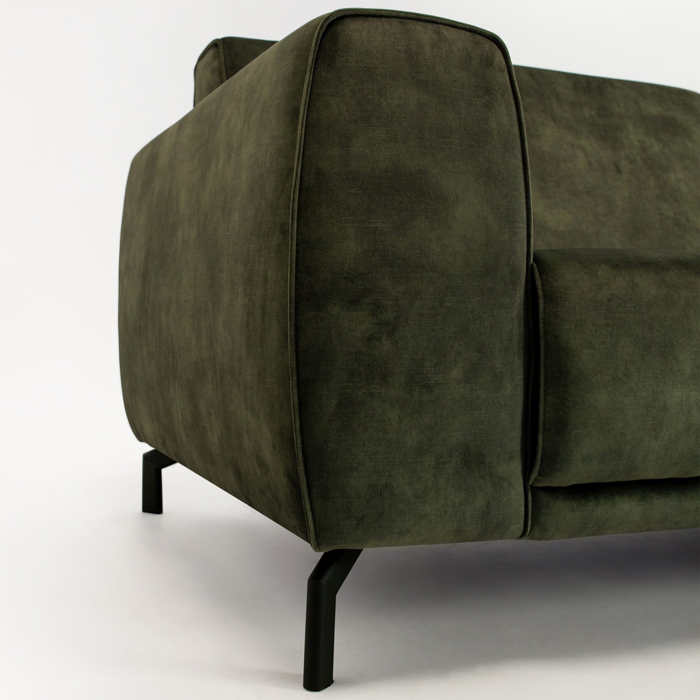 Sohome 4-zits Bank 'Jill' Velvet, kleur groen