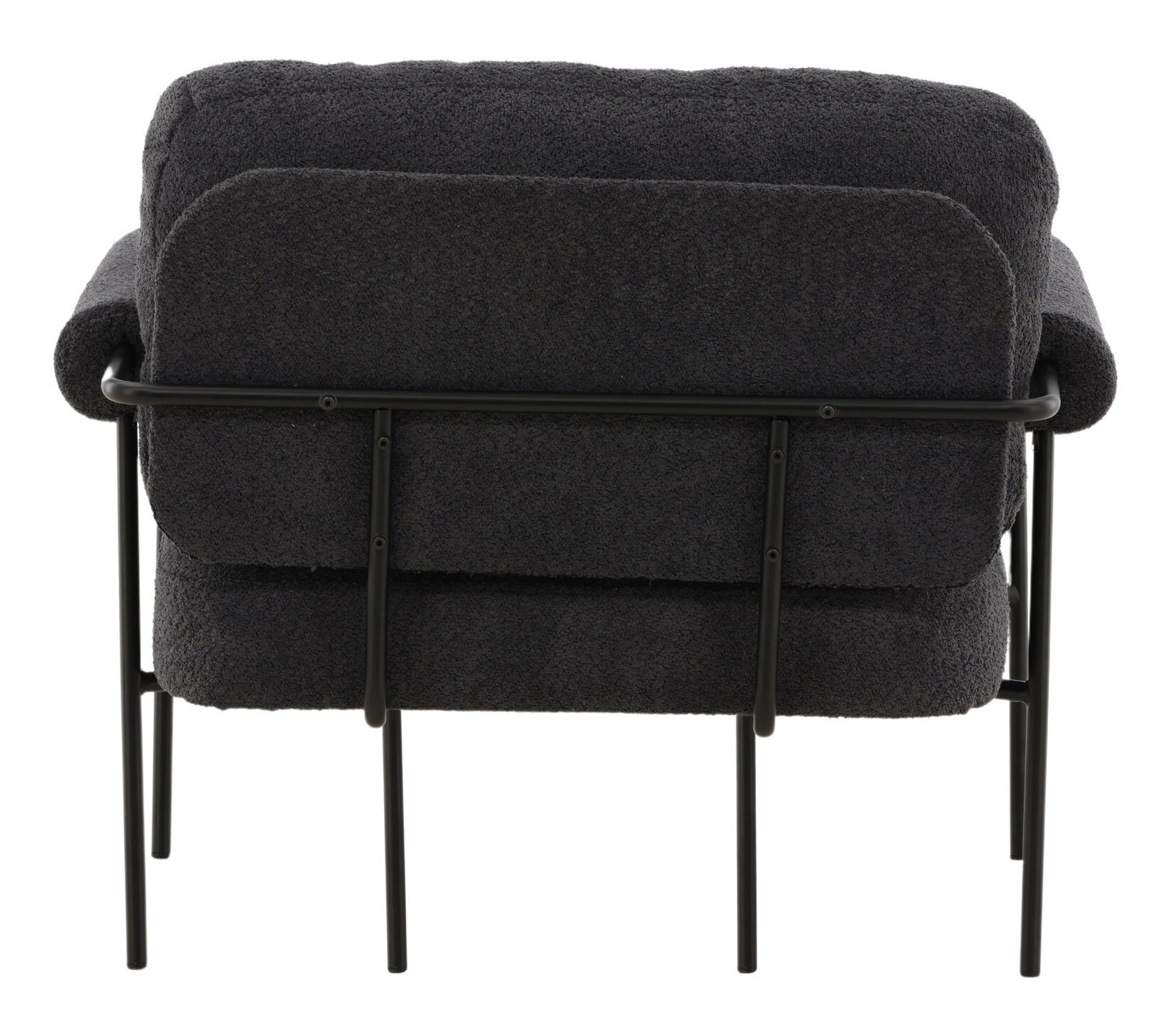 Nohr Fauteuil 'Jaquis' Bouclé, kleur Donkergrijs