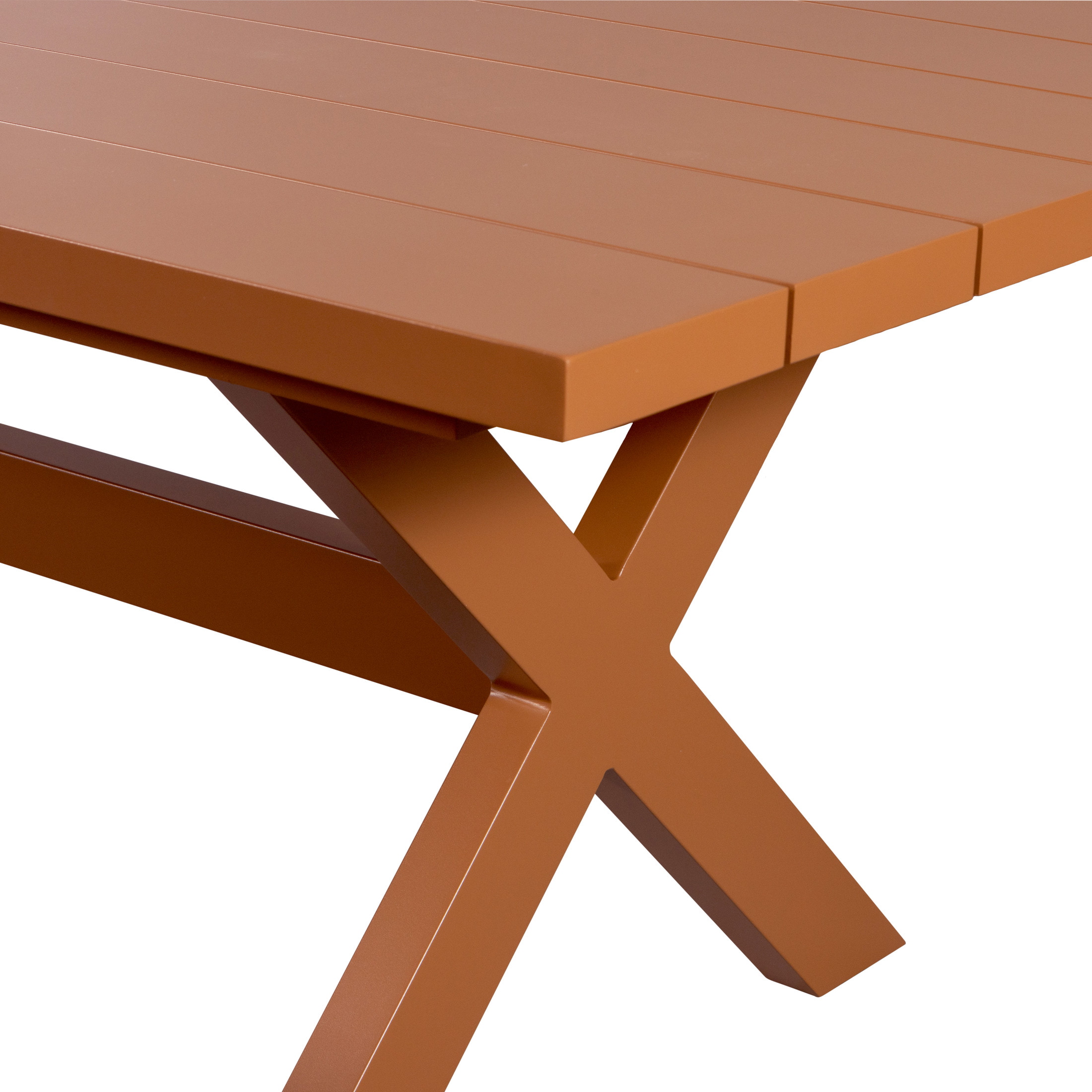 WOOOD Picknicktafel 'Delta' 220 x 105cm, kleur Terra, foto 4
