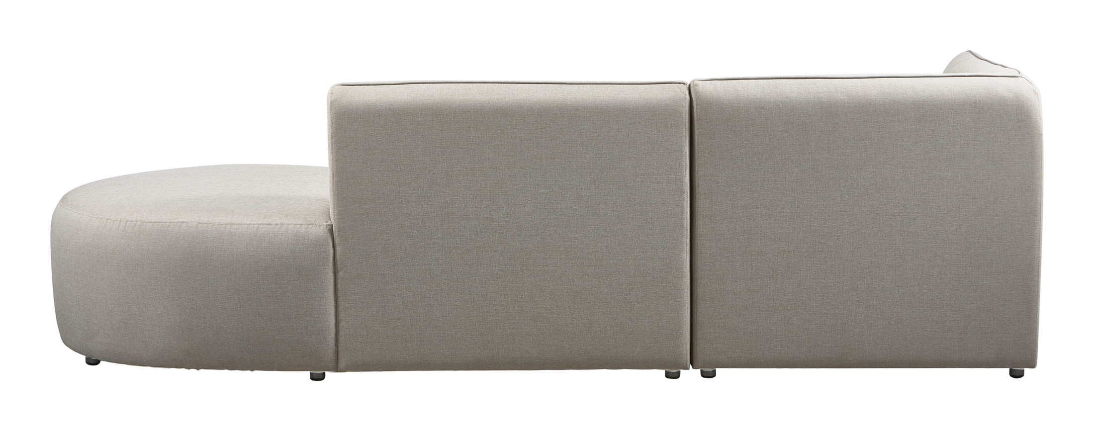 WOOOD Organische Loungebank 'Chios' Links, kleur Zand