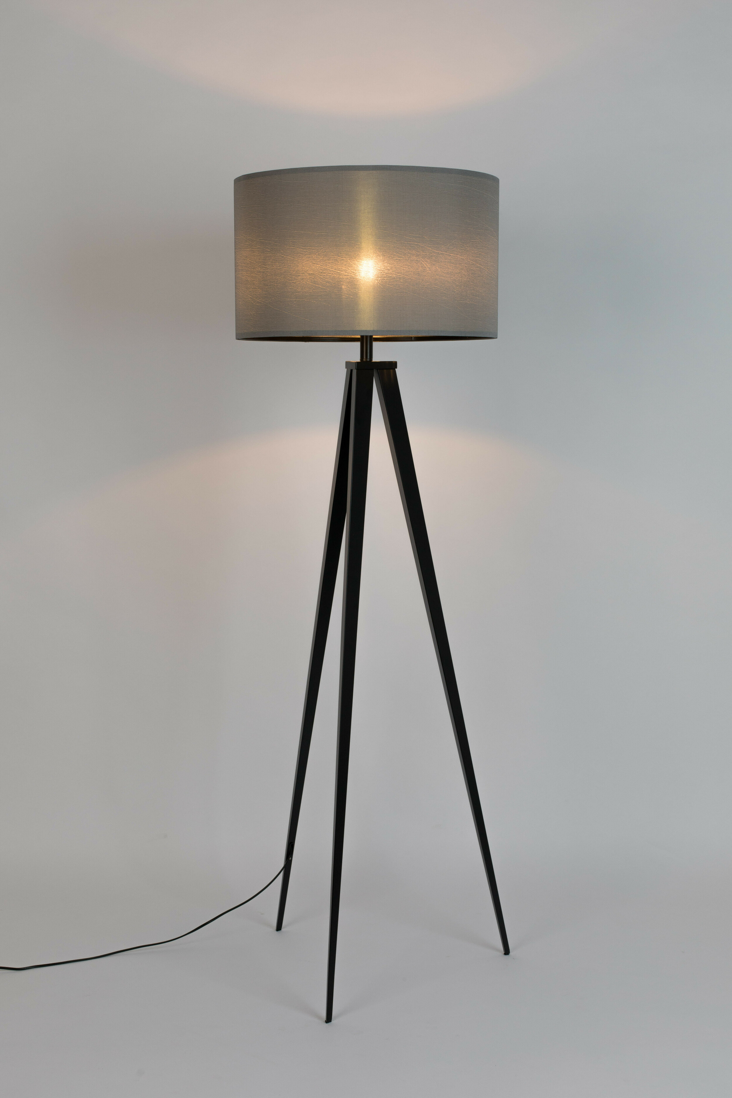 Zuiver Vloerlamp 'Tripod' 157cm, kleur Grijs