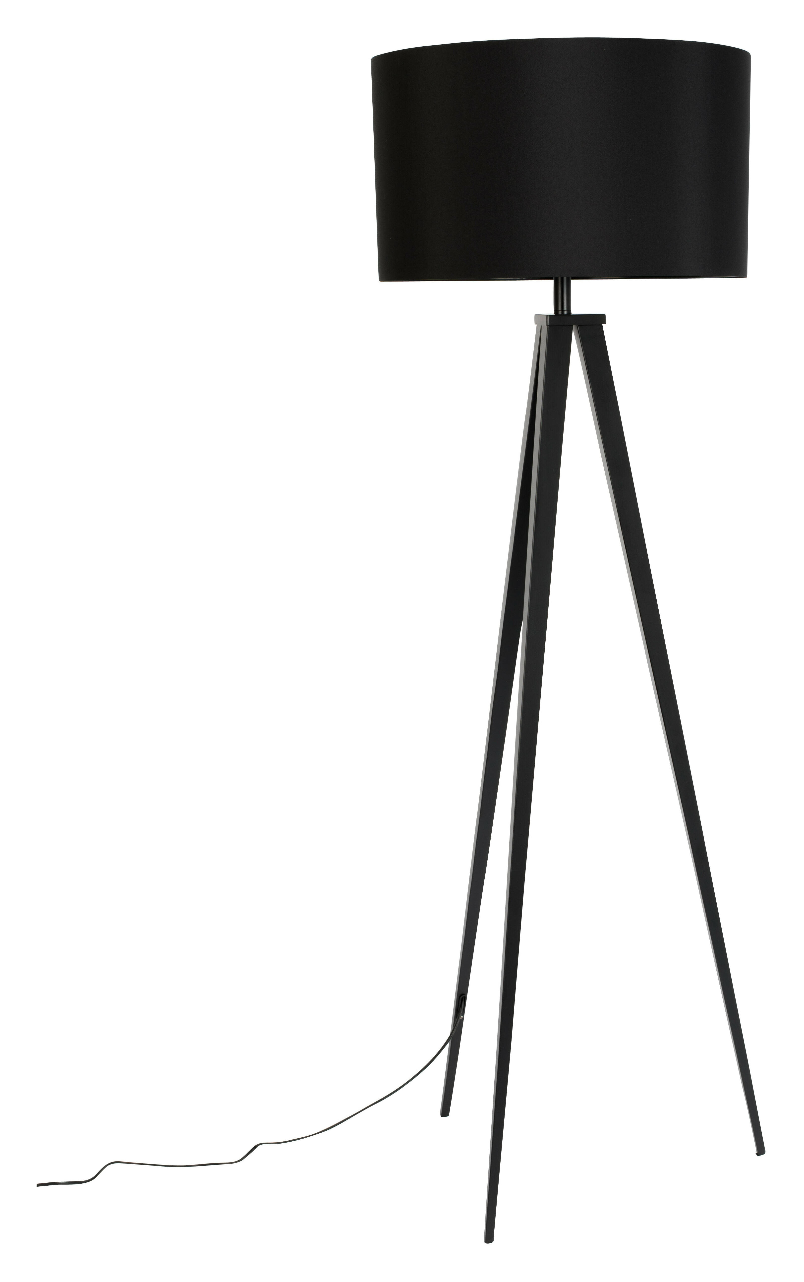 Zuiver Vloerlamp 'Tripod' 157cm, kleur Zwart