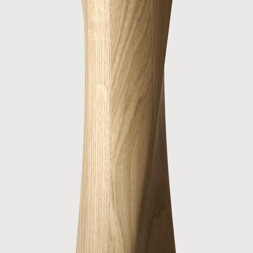 Ethnicraft Ronde Bistrotafel 'Torsion' Gevernist Eikenhout, 90cm