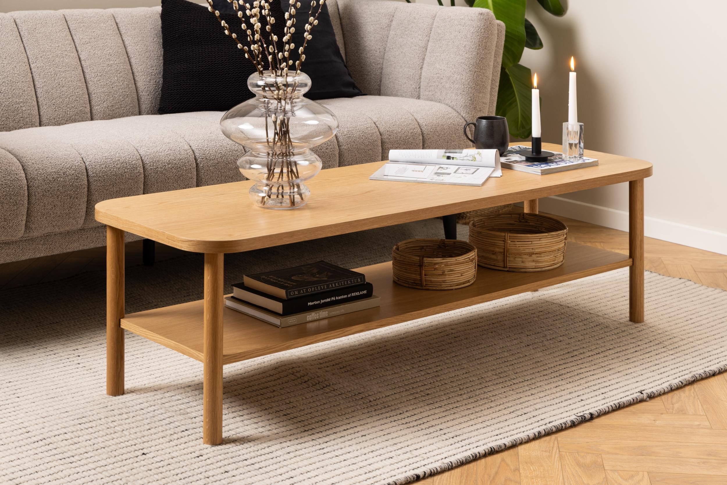 Bendt Salontafel 'Jazzmen' Eiken, 150 x 50cm
