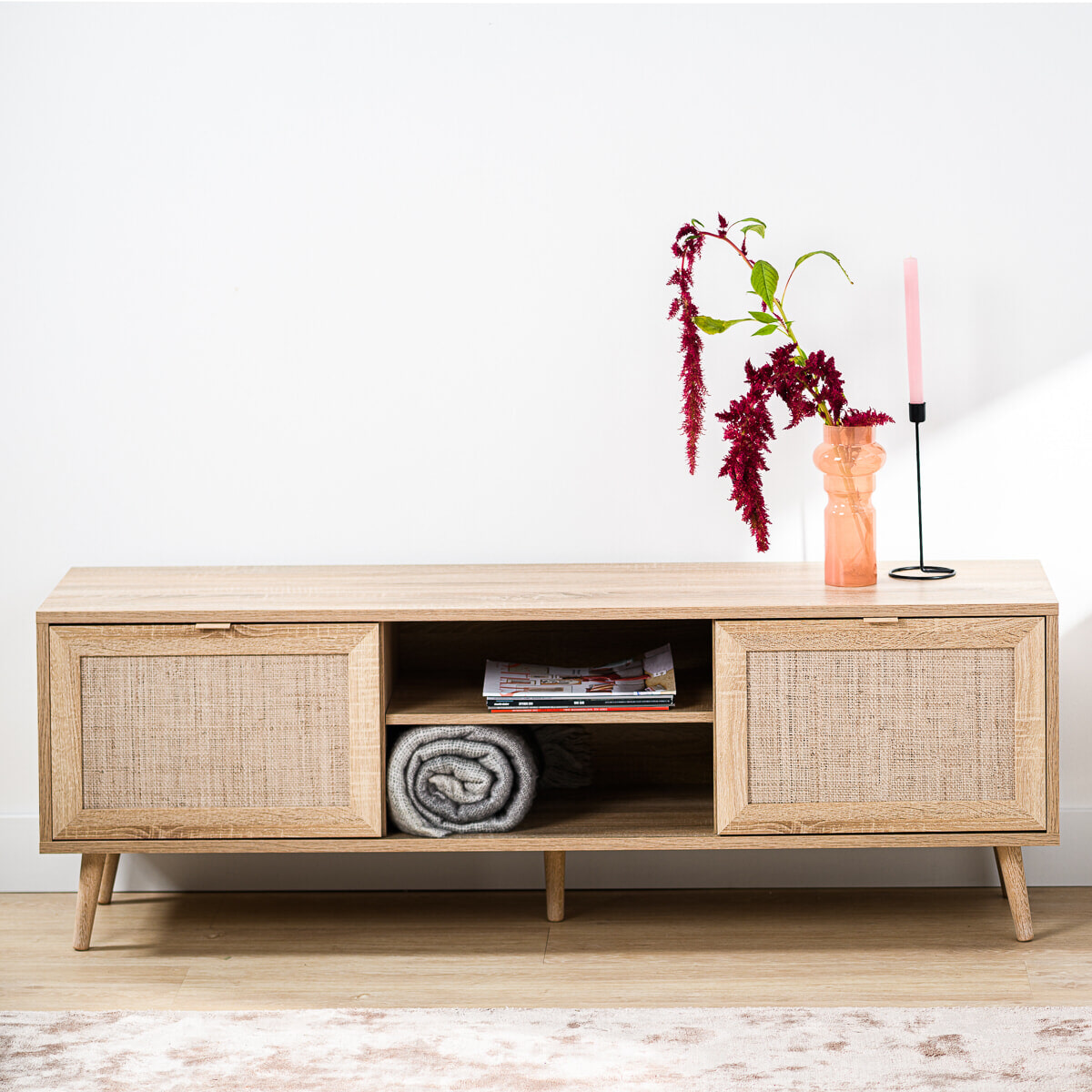 BASE TV-meubel 'Lodi' Jute, 150cm BASE TV-meubel 'Lodi' Jute, 150cm