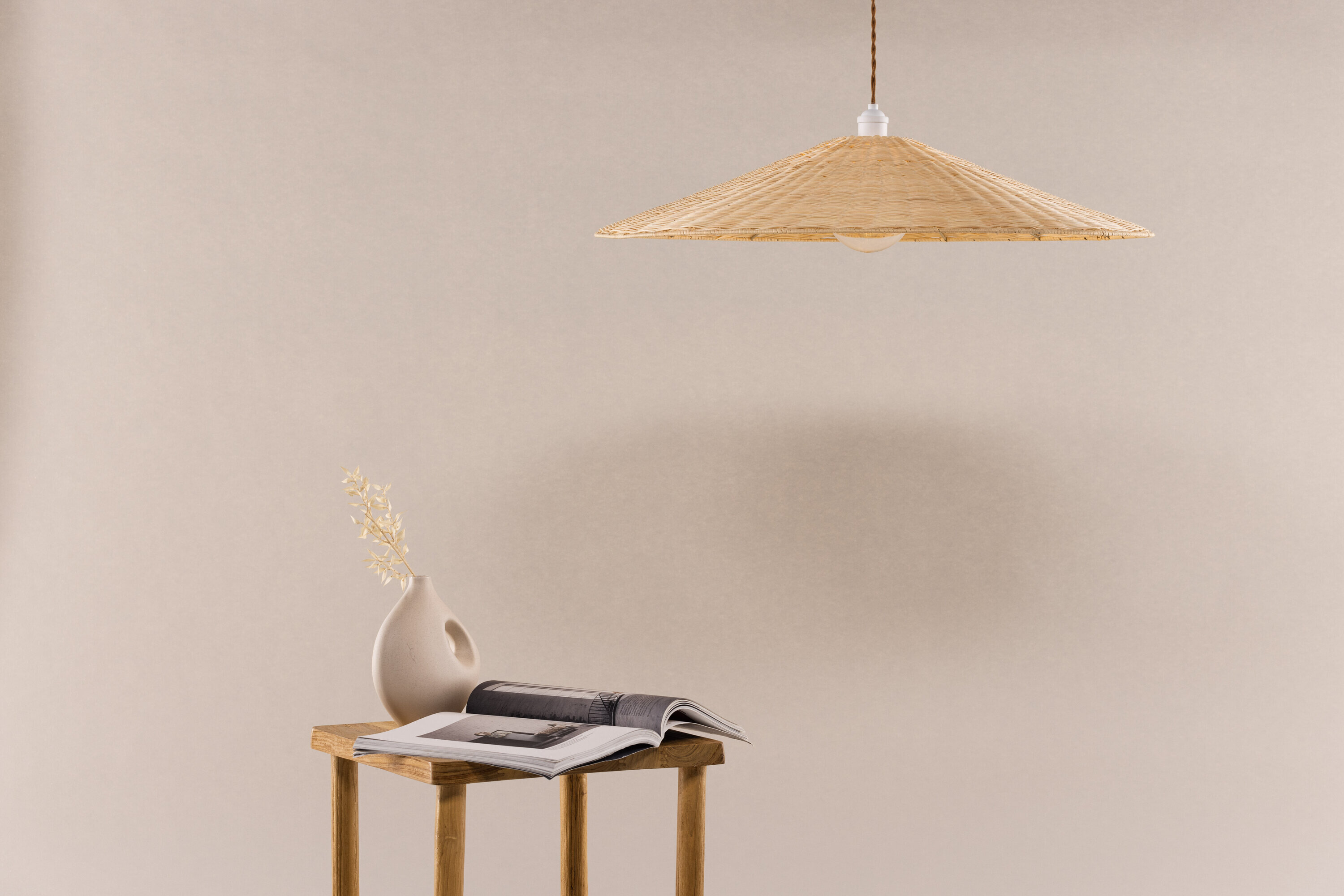 Nohr Hanglamp 'Naim' Rattan