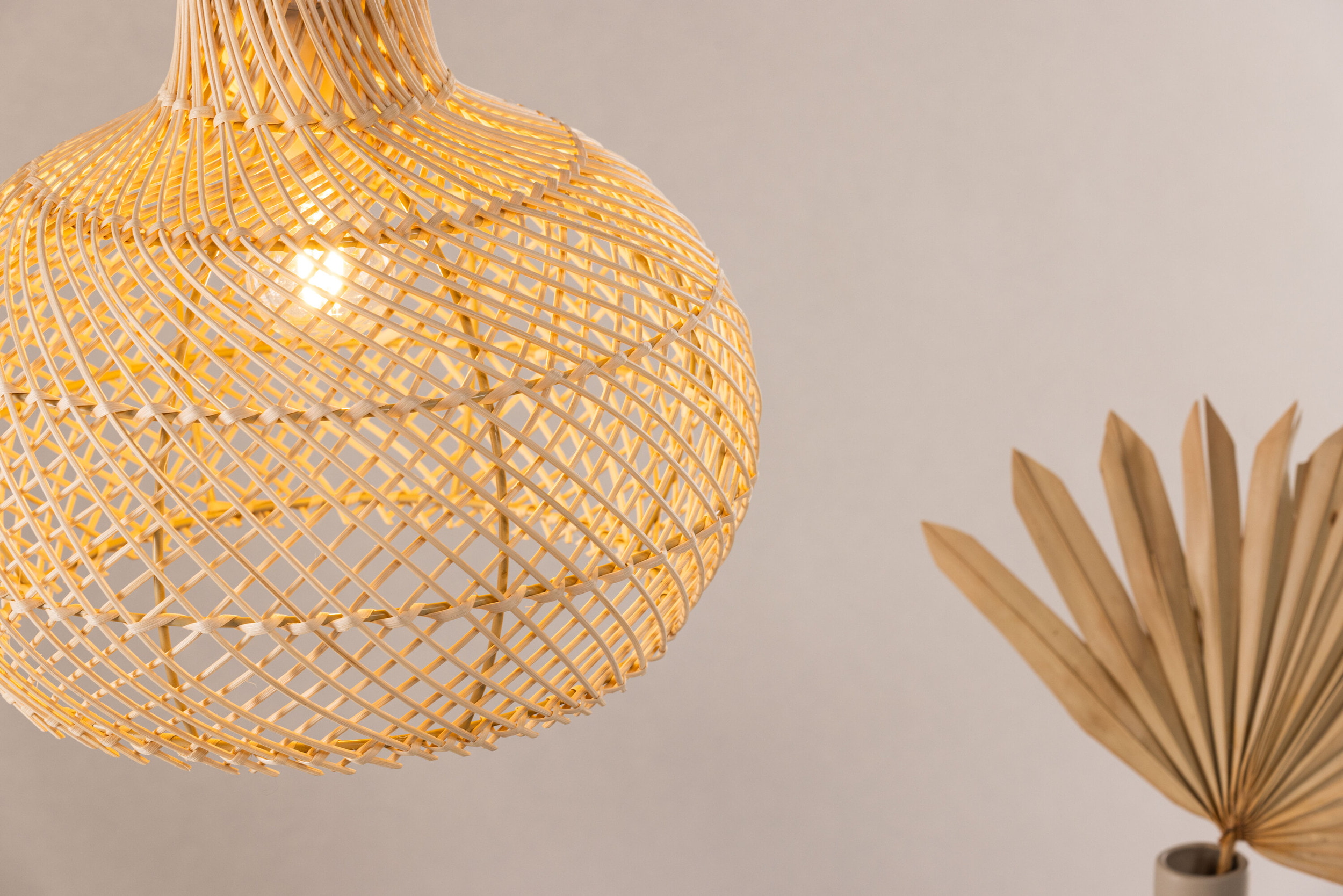 Nohr Hanglamp 'Imad' Rattan, 35cm