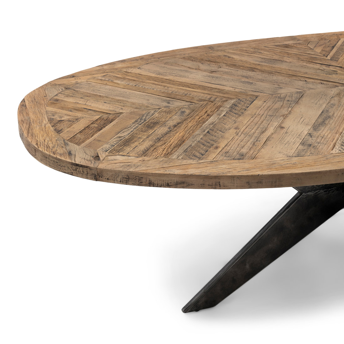 Rivièra Maison Ovale Eettafel 'Falcon Crest' Eikenhout, 230 x 105cm